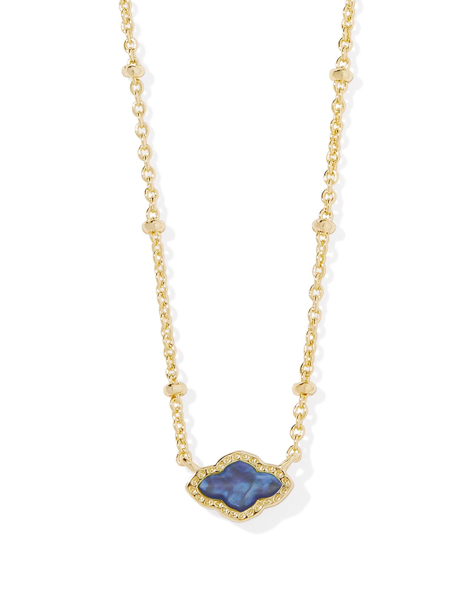 Kendra Scott Mini Abbie Satellite Short Pendant Necklace - Gold 