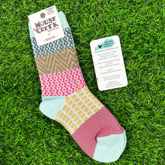 Boho County Line Gallery Crew | World’s Softest Socks Size Y10-13
