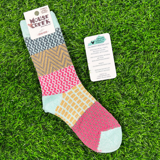 Boho County Line Gallery Crew | World’s Softest Socks Size Y1-4