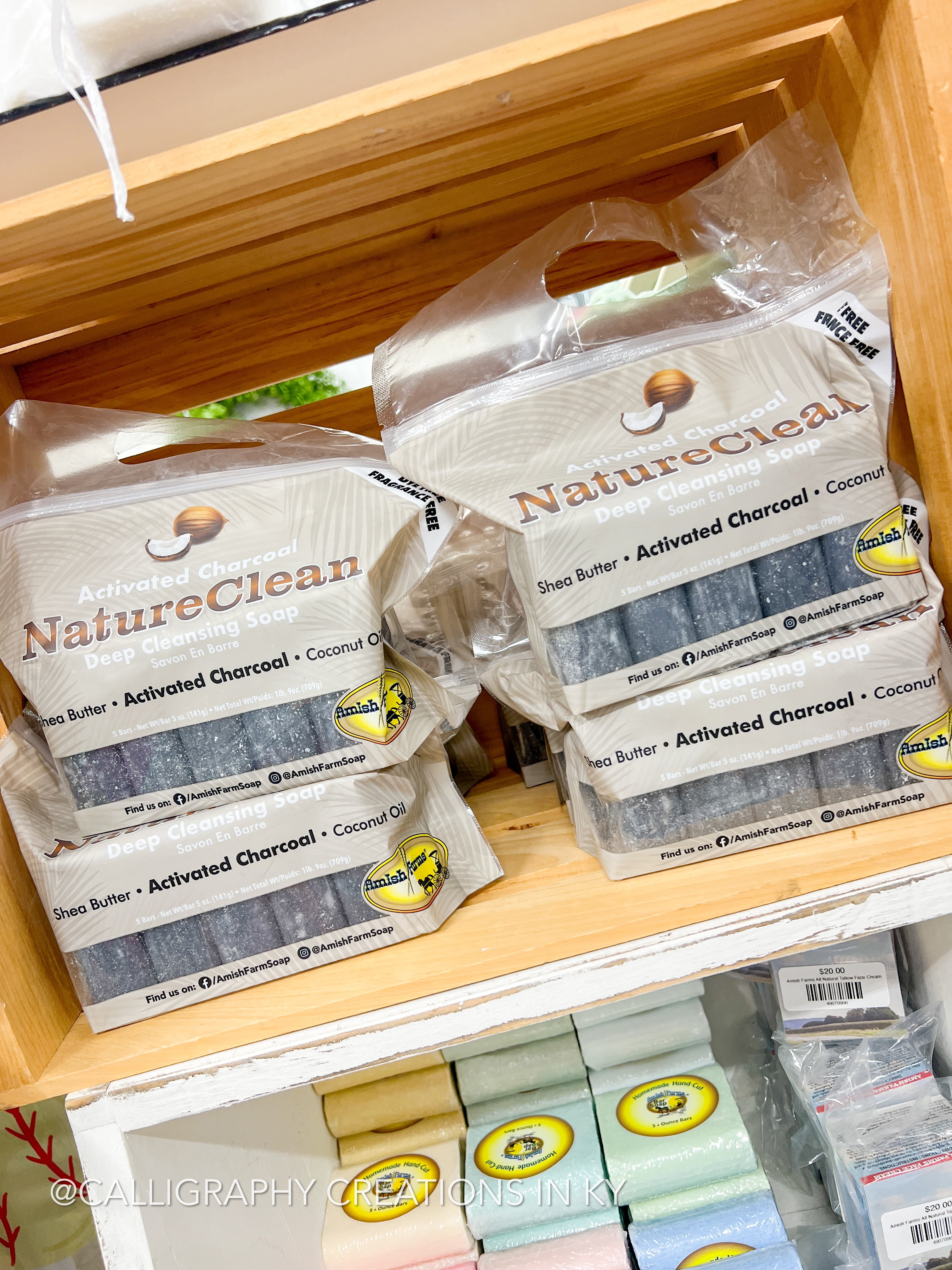 Amish Farms Soap 5 Bar Bag - Charcoal Deep Cleansing – Calligraphy