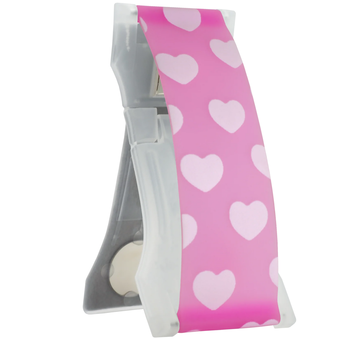 Pink Heart GLOW Silicone LoveHandle Pro Phone Grip