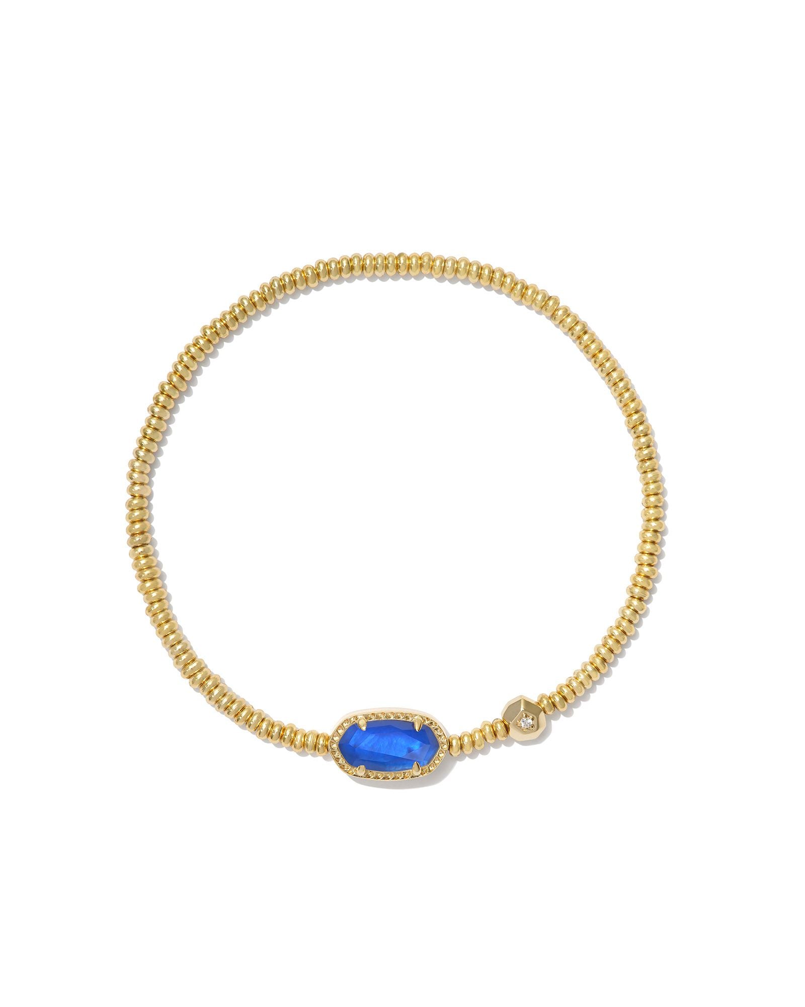 Kendra Scott Blue and Gold Bracelet Minimalist Blue Gemstone Chain Bracelets main image 4