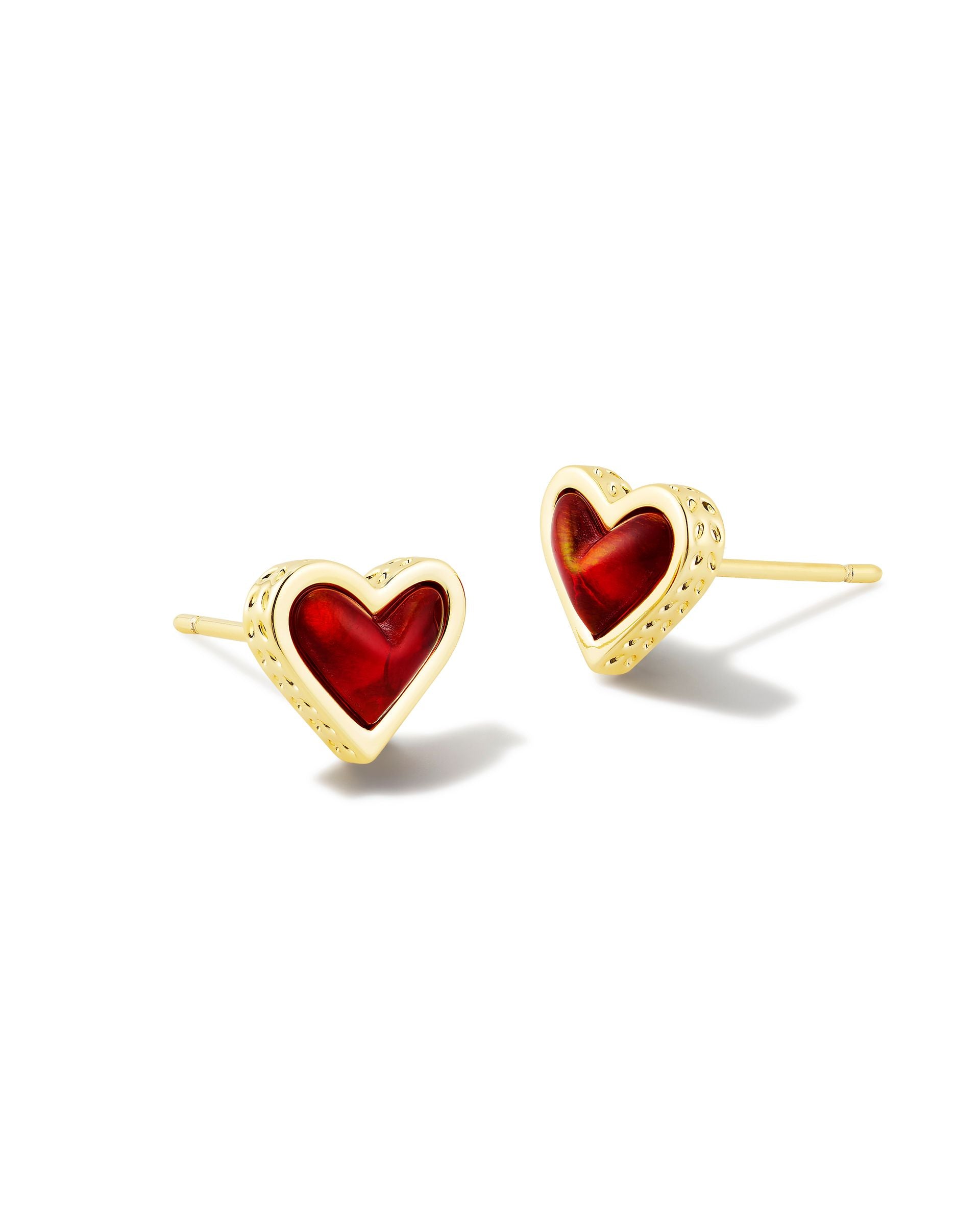Kate spade red heart earrings Clearance