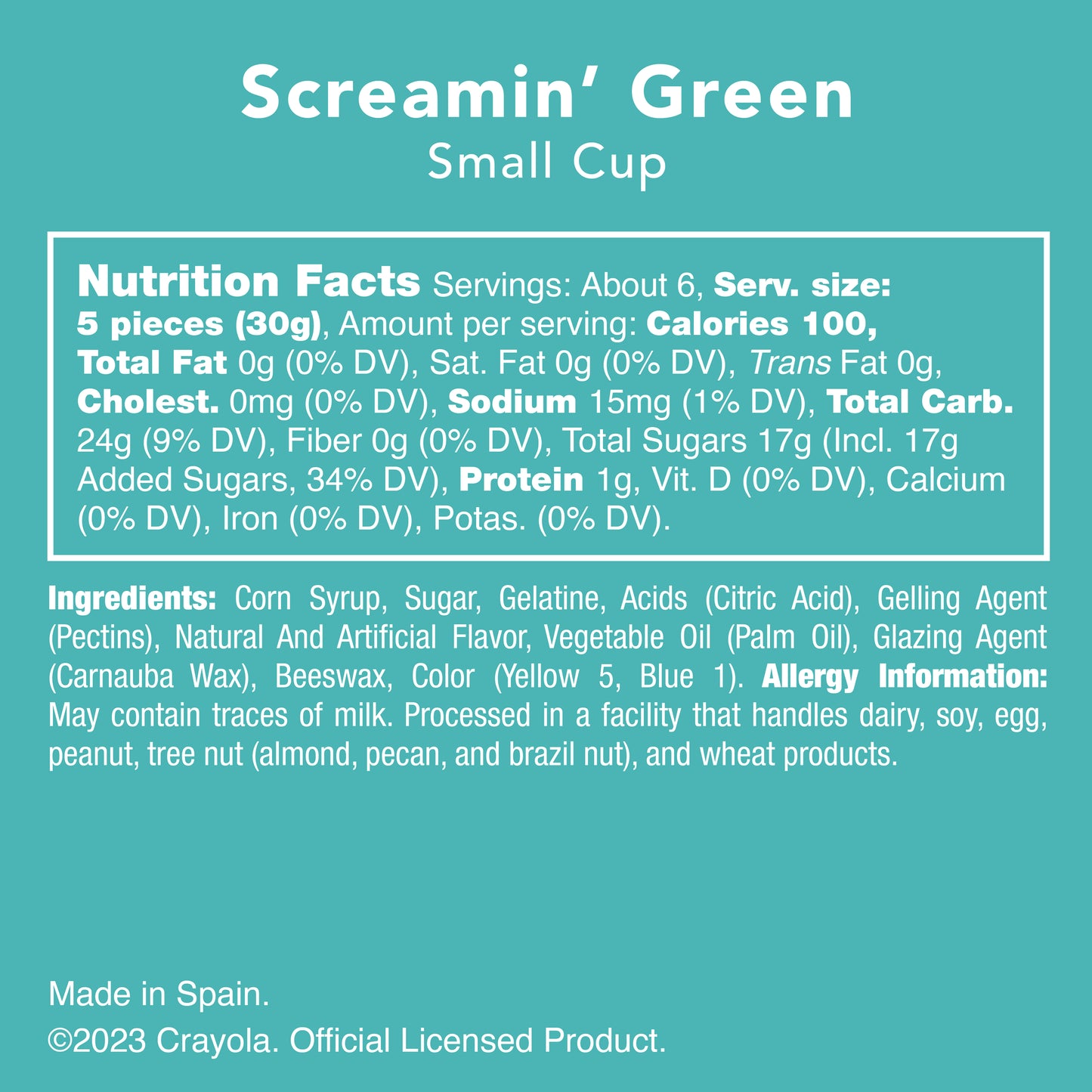 Screamin Green Crayola - Candy Club Gourmet Candy