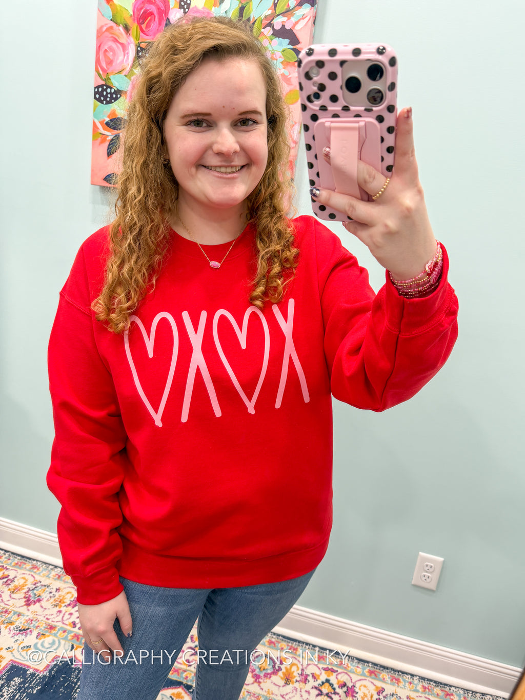 Red XOXO Sweatshirt