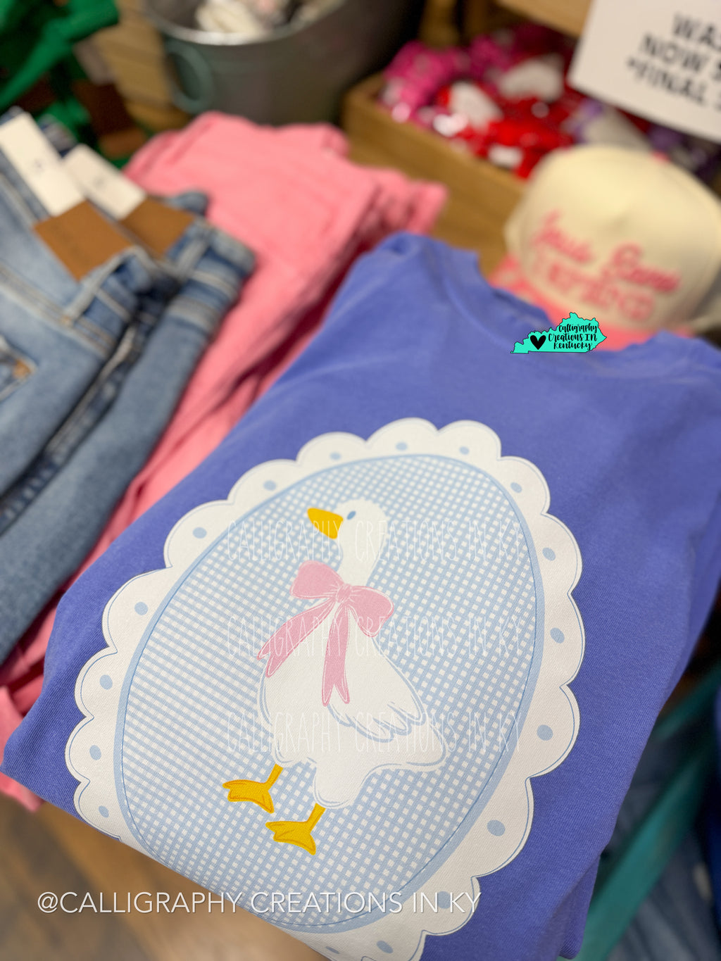 Periwinkle • Plaid Goose CC Tee