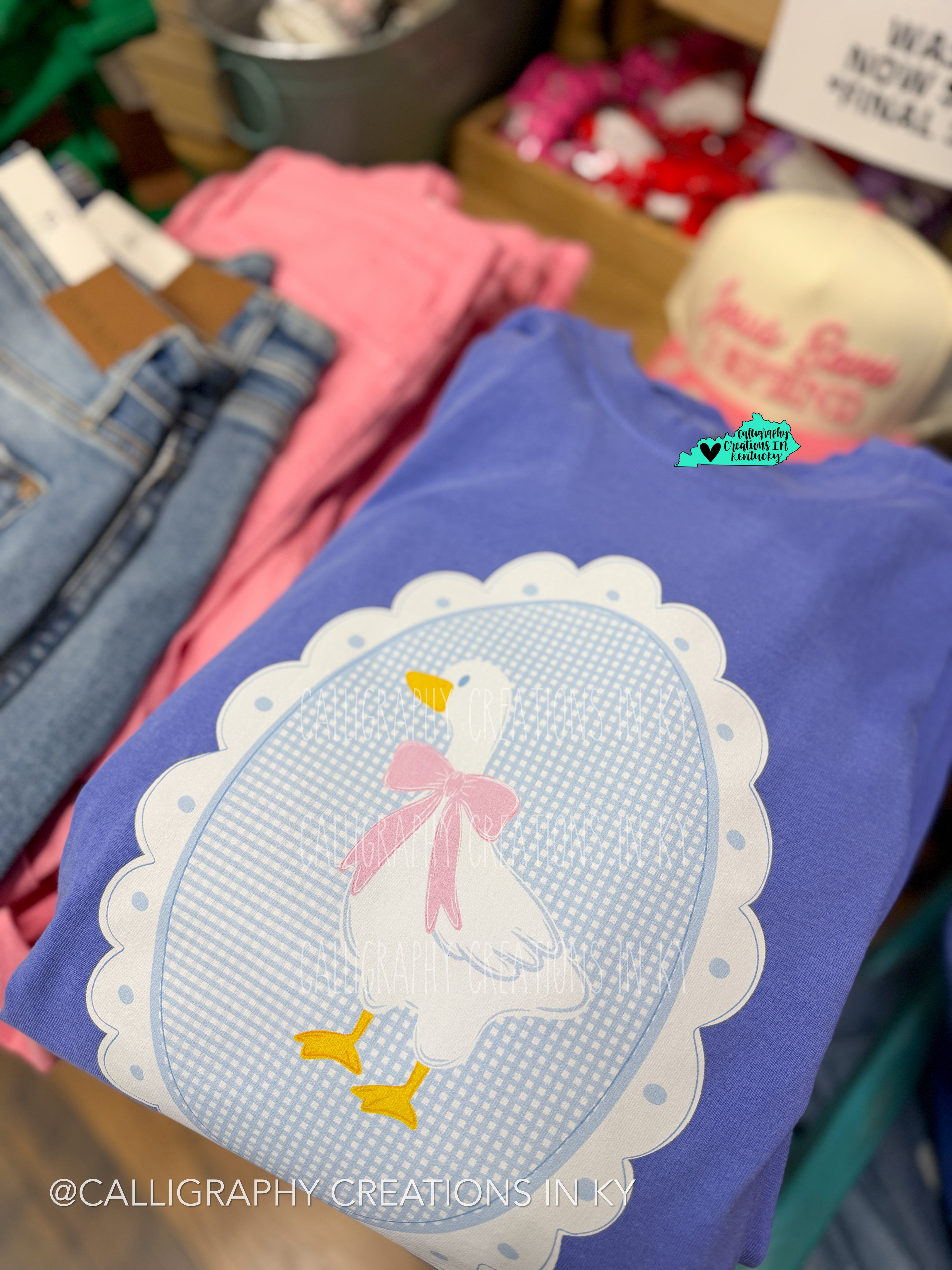 Periwinkle • Plaid Goose CC Tee