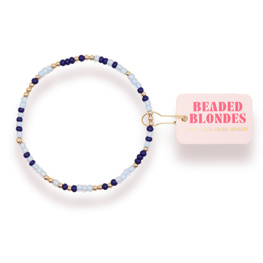 Alpha Epsilon Delta Sprinkle Bracelet: Standard 6.75 inch | Beaded Blondes