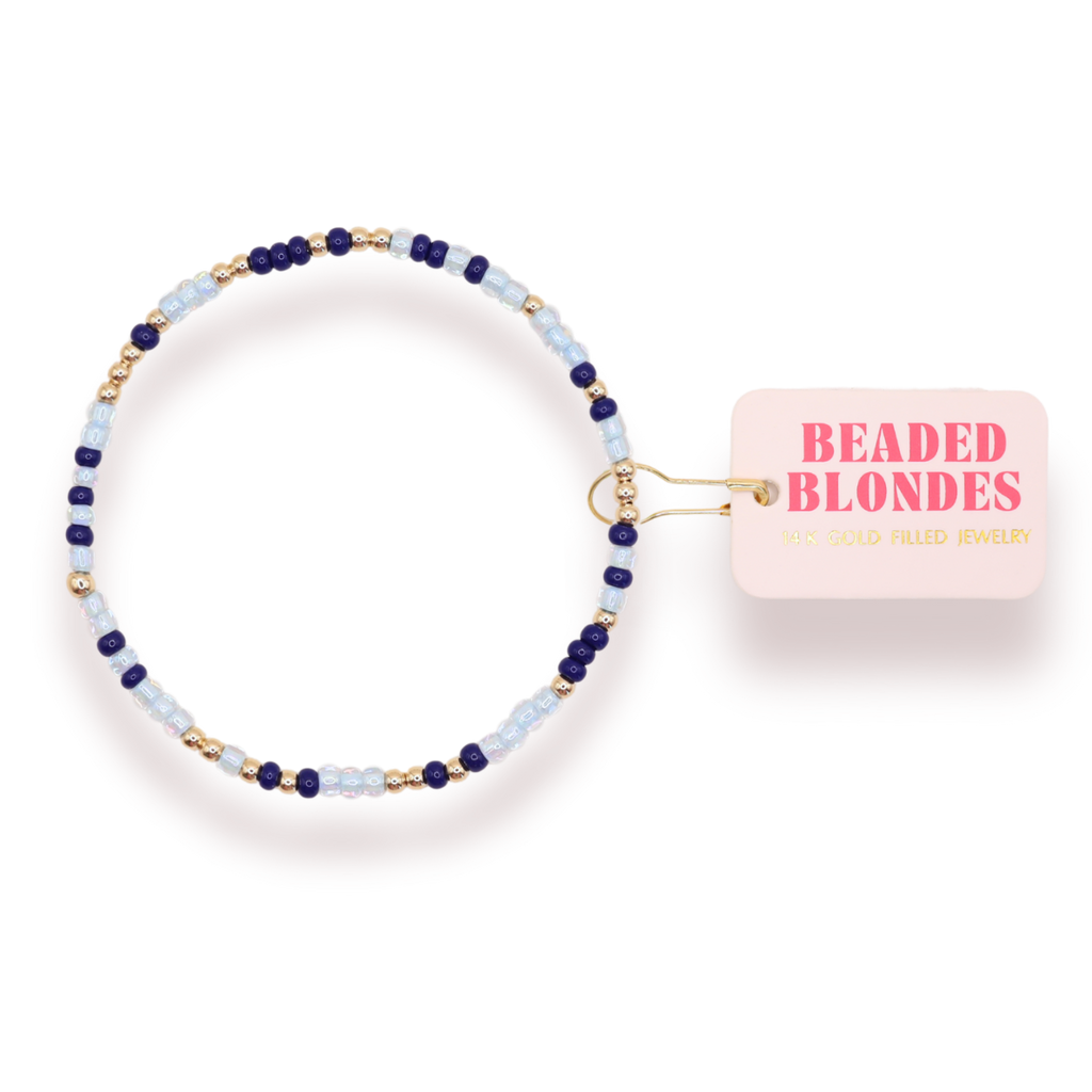 No Blues Here Sprinkle Bracelet: Standard 6.75 inch | Beaded Blondes