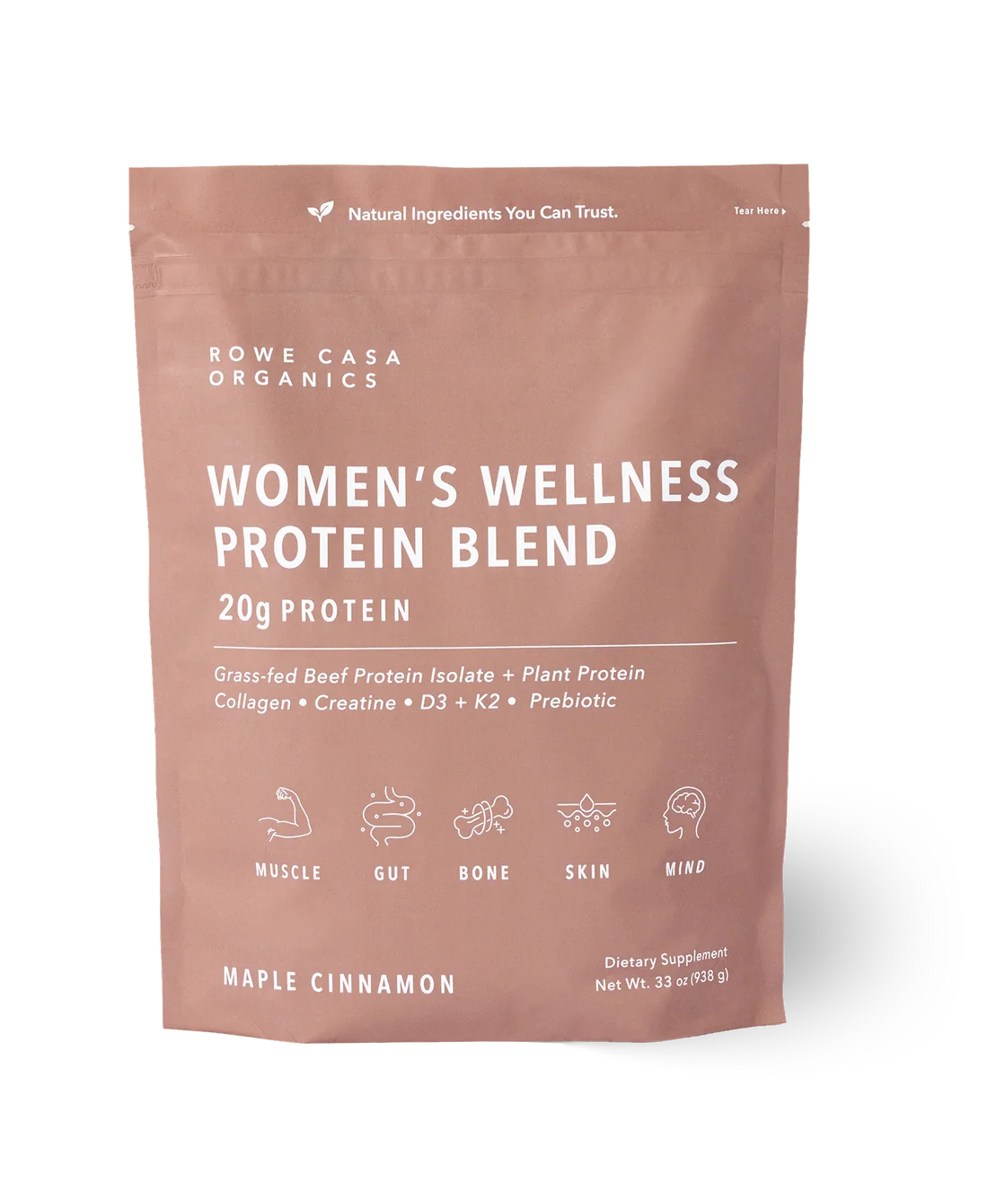 Rowe Casa Organics Women’s Wellness Protein Blend - Maple Cinnamon | 33 oz