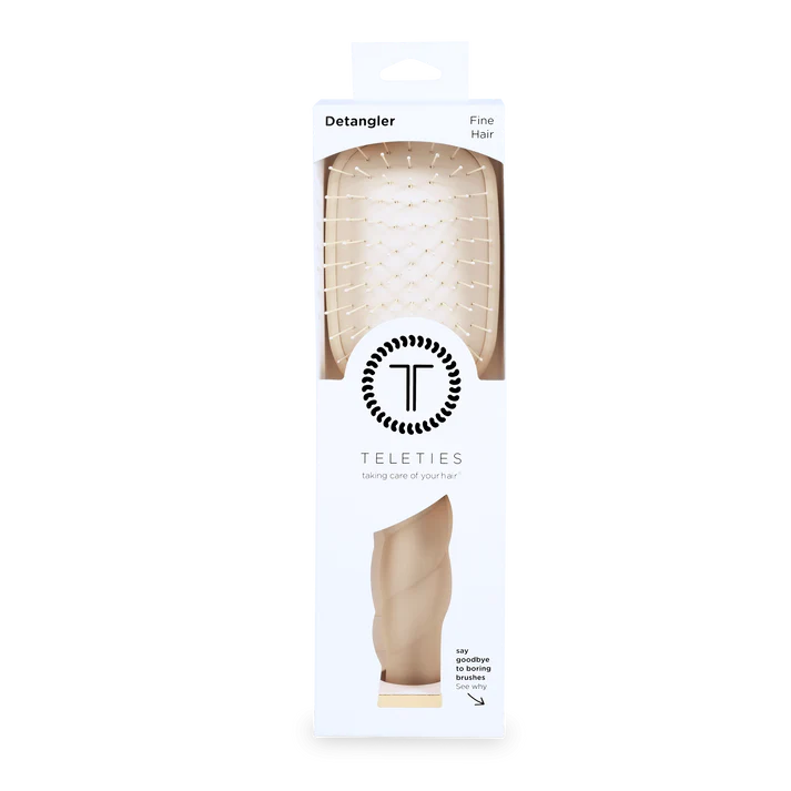 TELETIES Detangler Hair Brush for Fine Hair – Tan