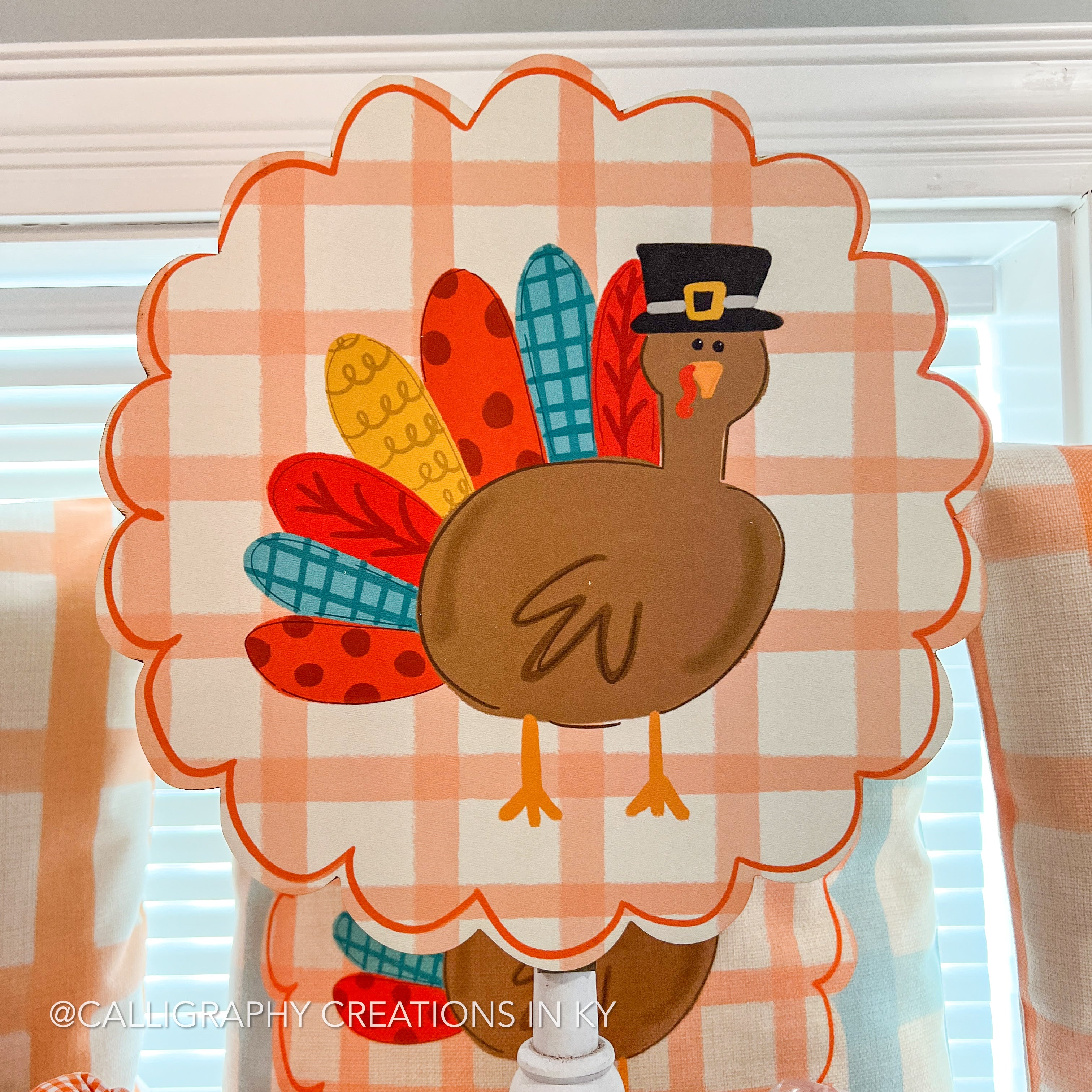 Patchy Turkey Topper - Doodles By Rebekah