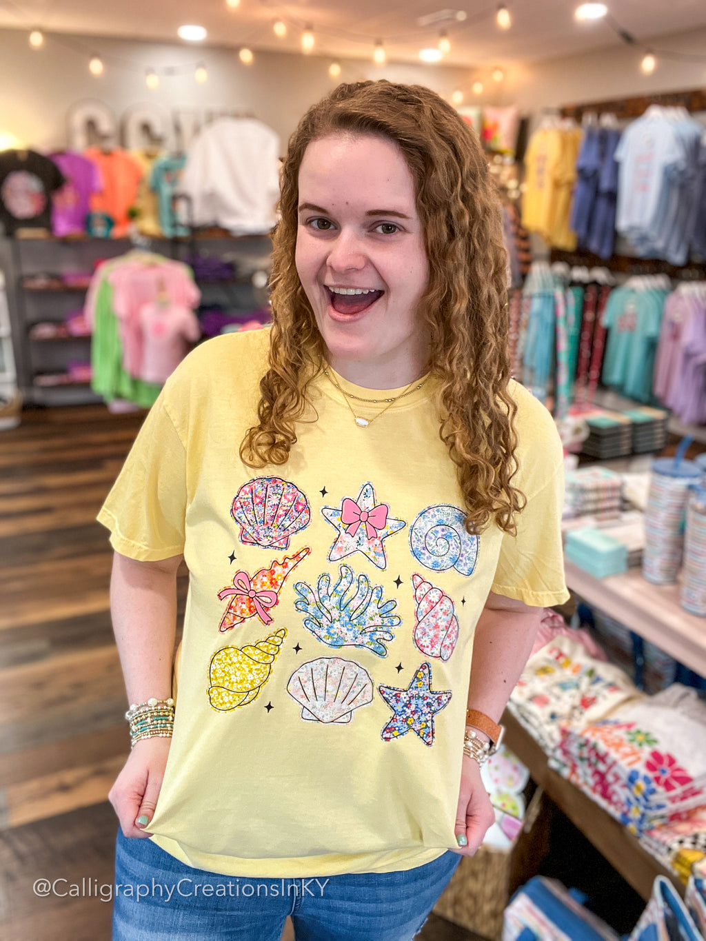 Multicolor Sea Shells Tee