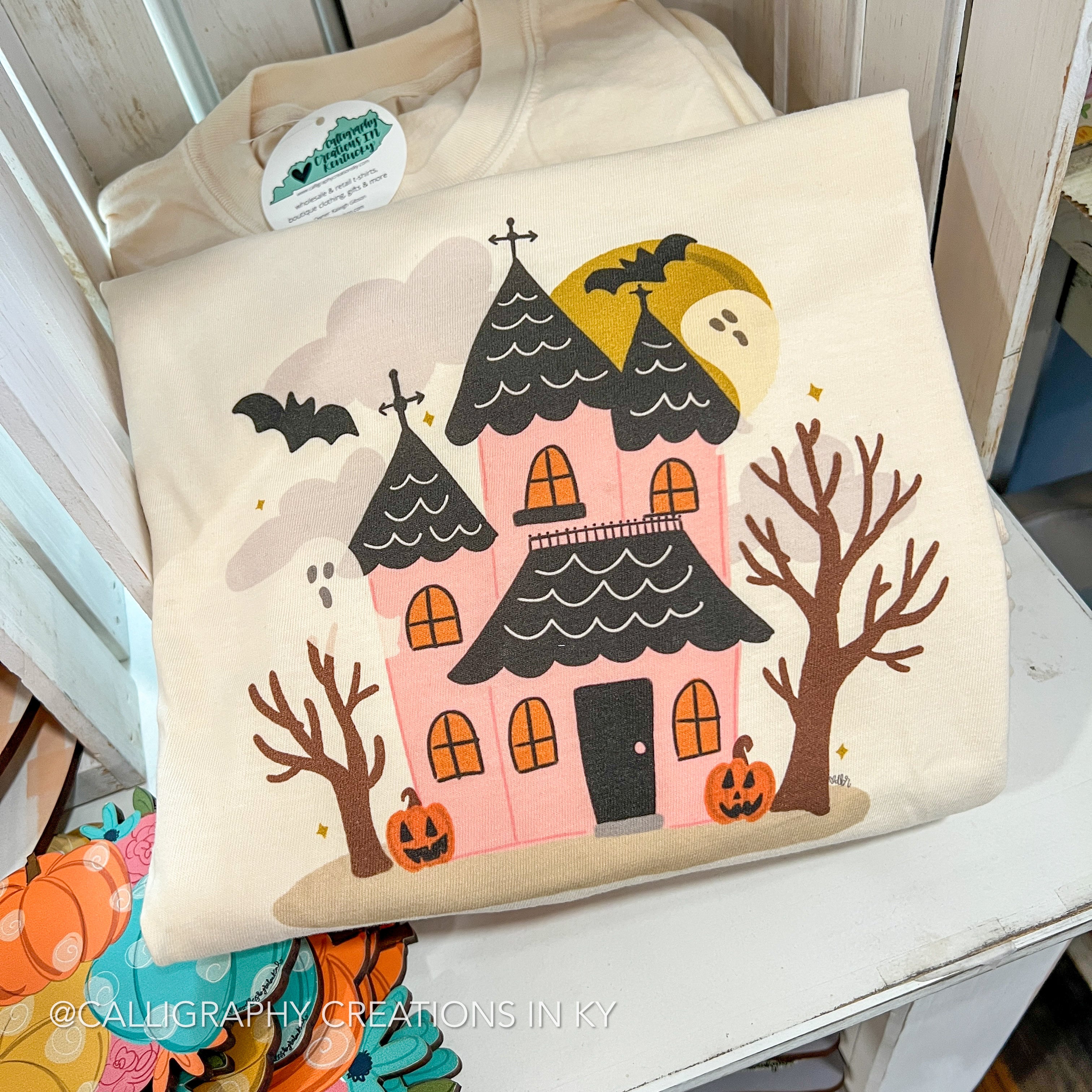 Haunted House CC Tee Doodles By Rebekah *FINAL SALE*