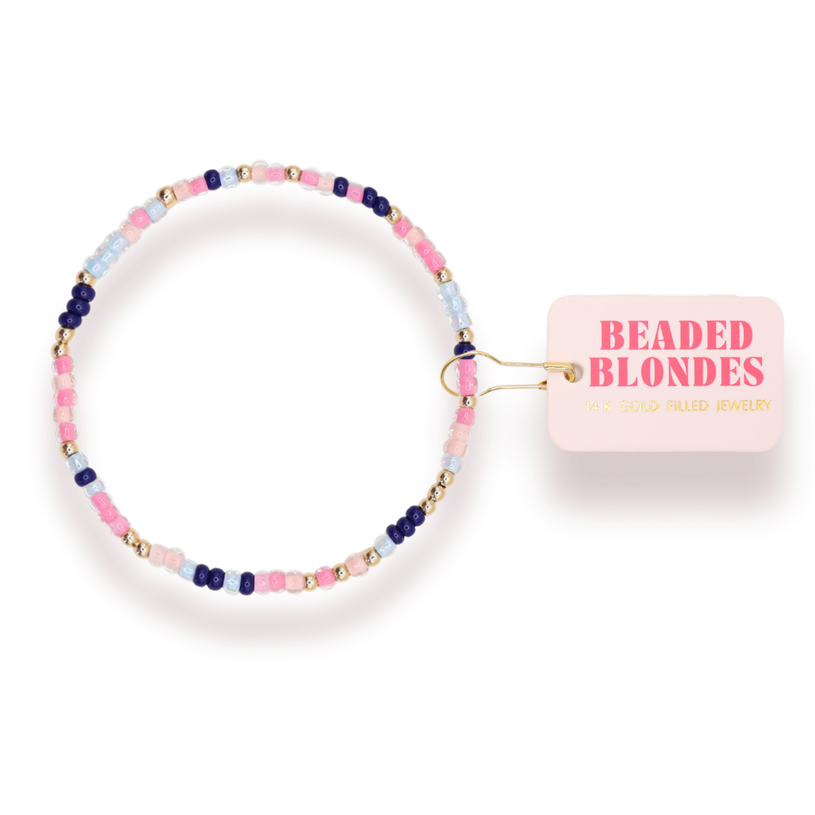 Delta Gamma Sprinkle Bracelet: Standard 6.75 inch | Beaded Blondes