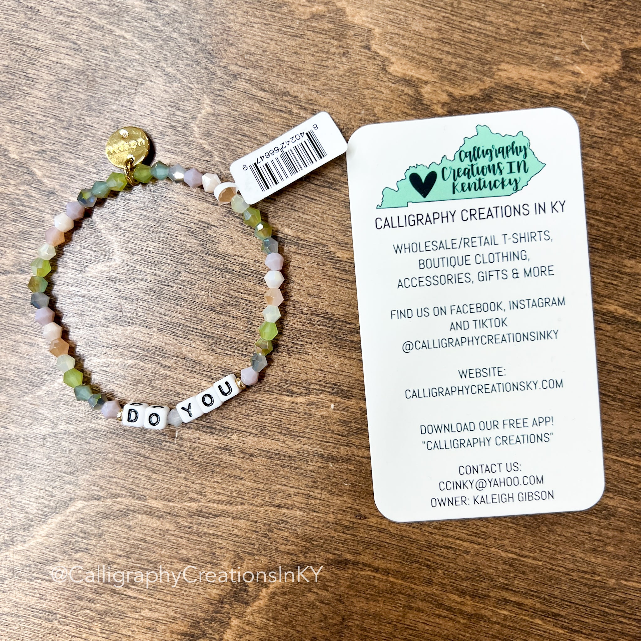 Do You - Knitted Sweater Little Words Project Beaded Bracelet