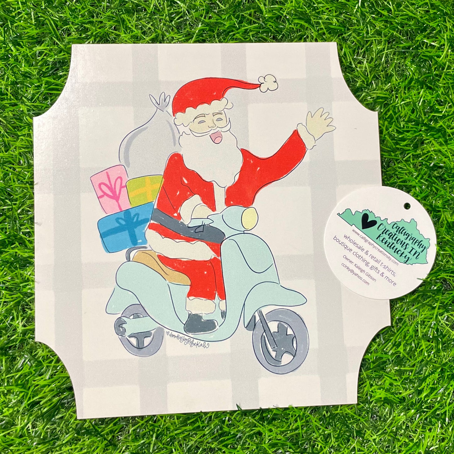 Moped Santa Large 8 inch Attachment FINAL SALE