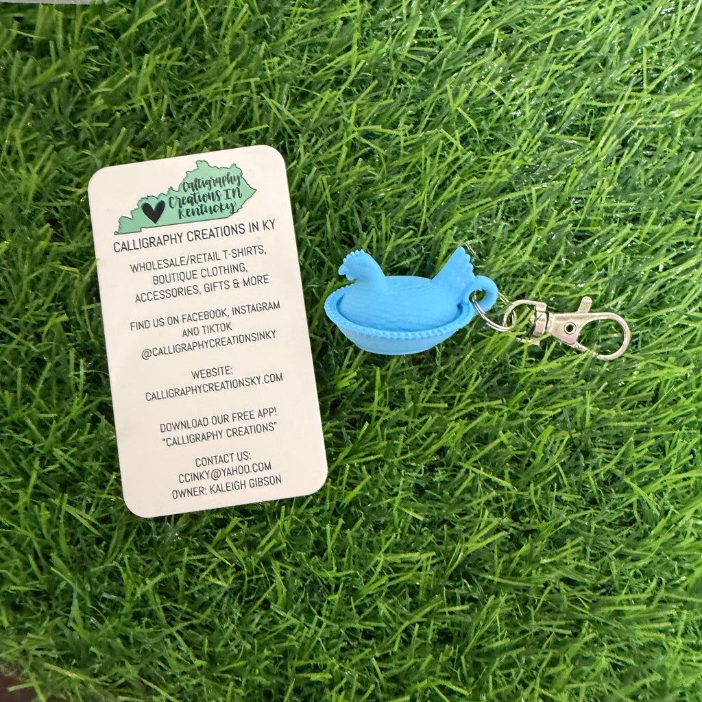 Sky Blue | Hen Keychain