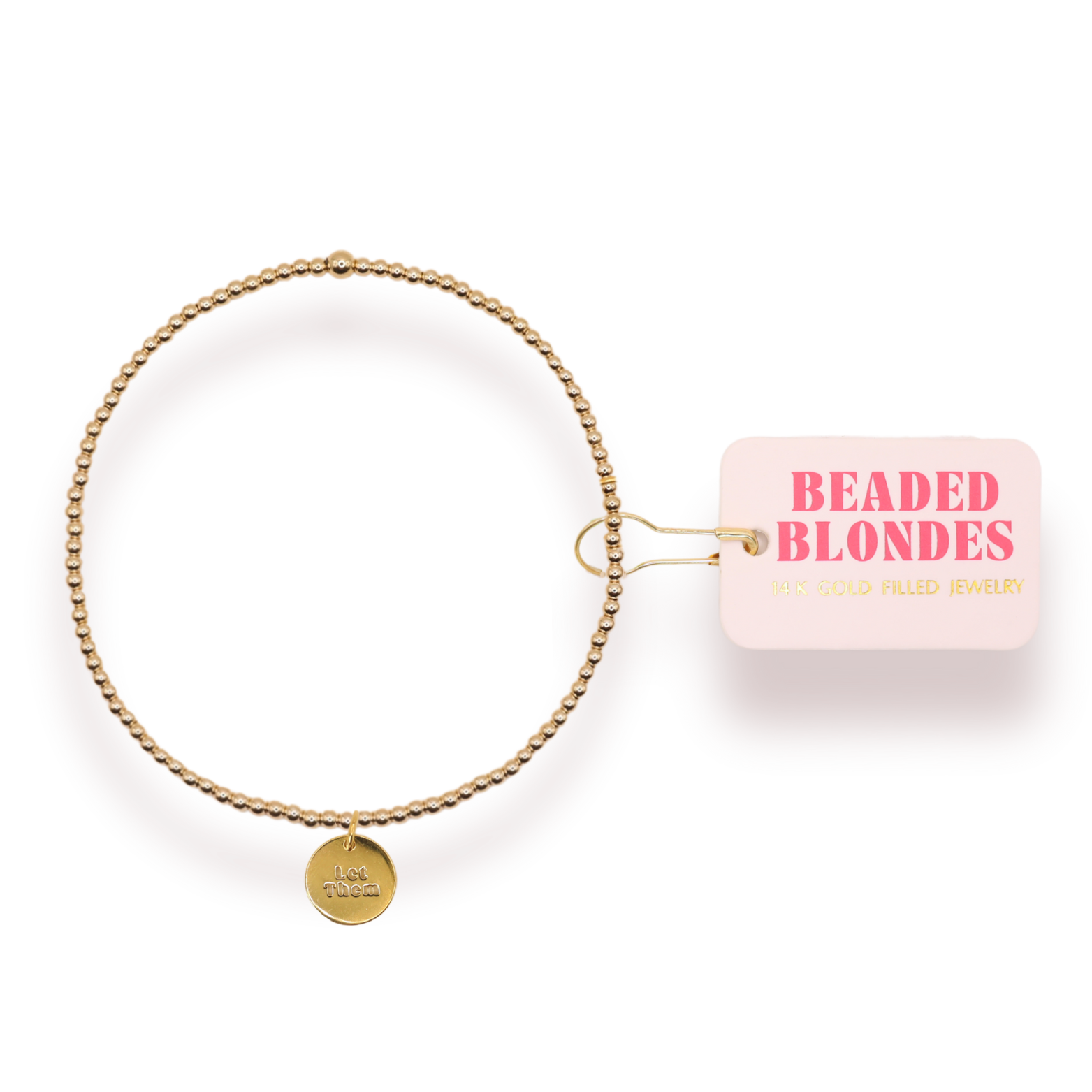 Let Them Charm Bracelet: Standard 6.75 inch | Beaded Blondes