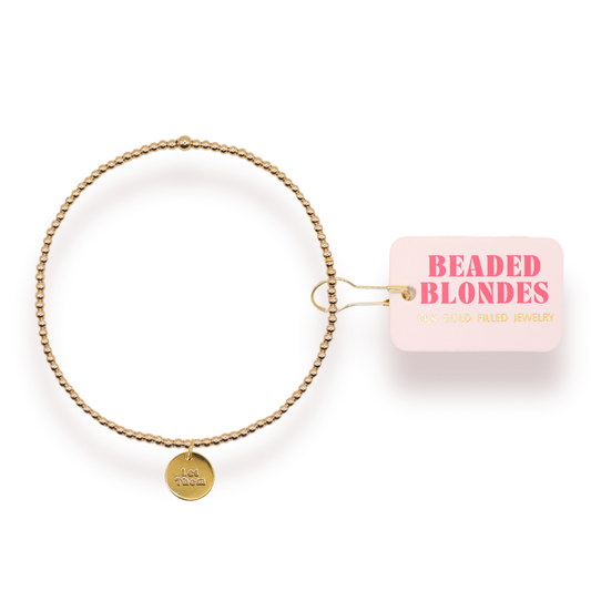 Let Them Charm Bracelet: Standard 6.75 inch | Beaded Blondes