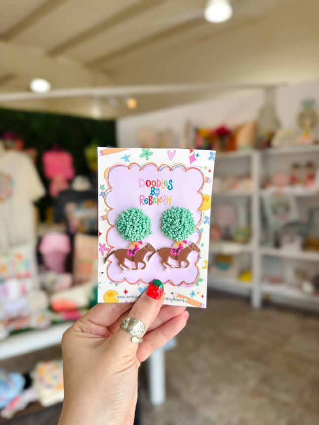 Running Horses Earrings • Doodles By Rebekah