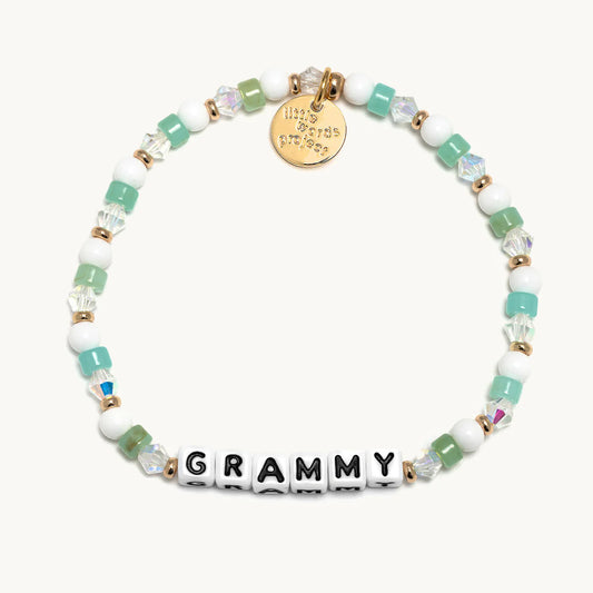 Grammy / Matcha Little Words Project Beaded Bracelet