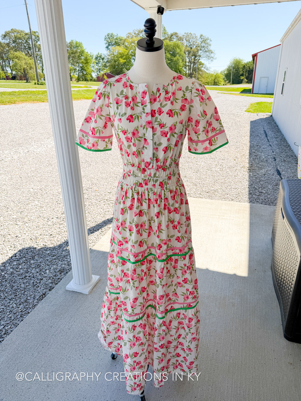 Pink Tulip Tiered Maxi Dress