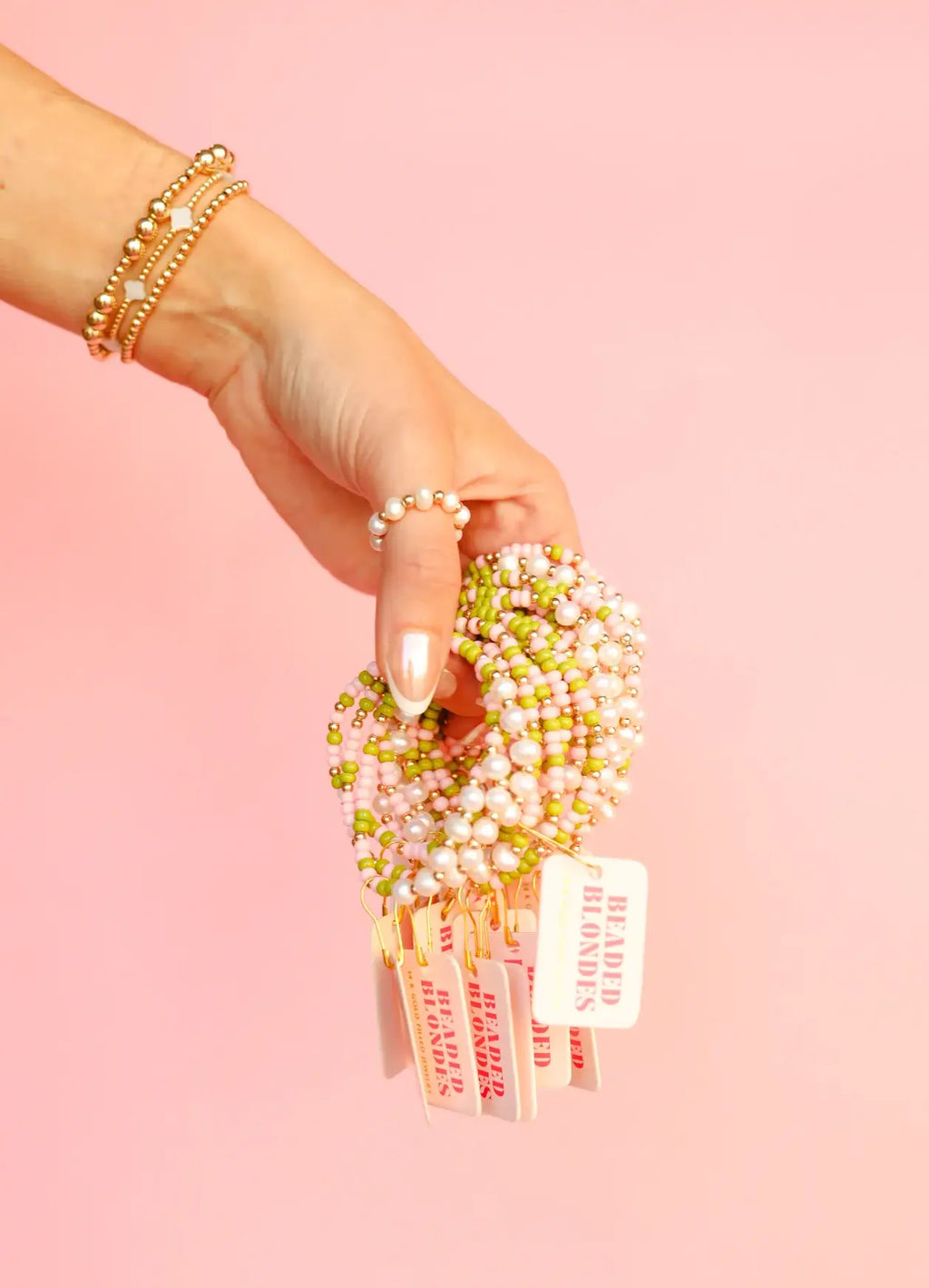 Coastal Pearl Ring | Beaded Blondes