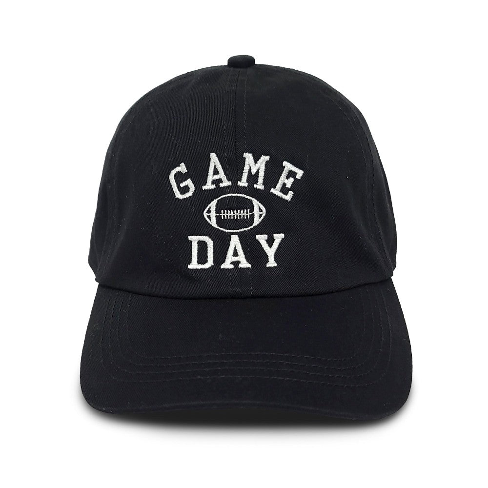 Black | Embroidered Game Day Hat *FINAL SALE*