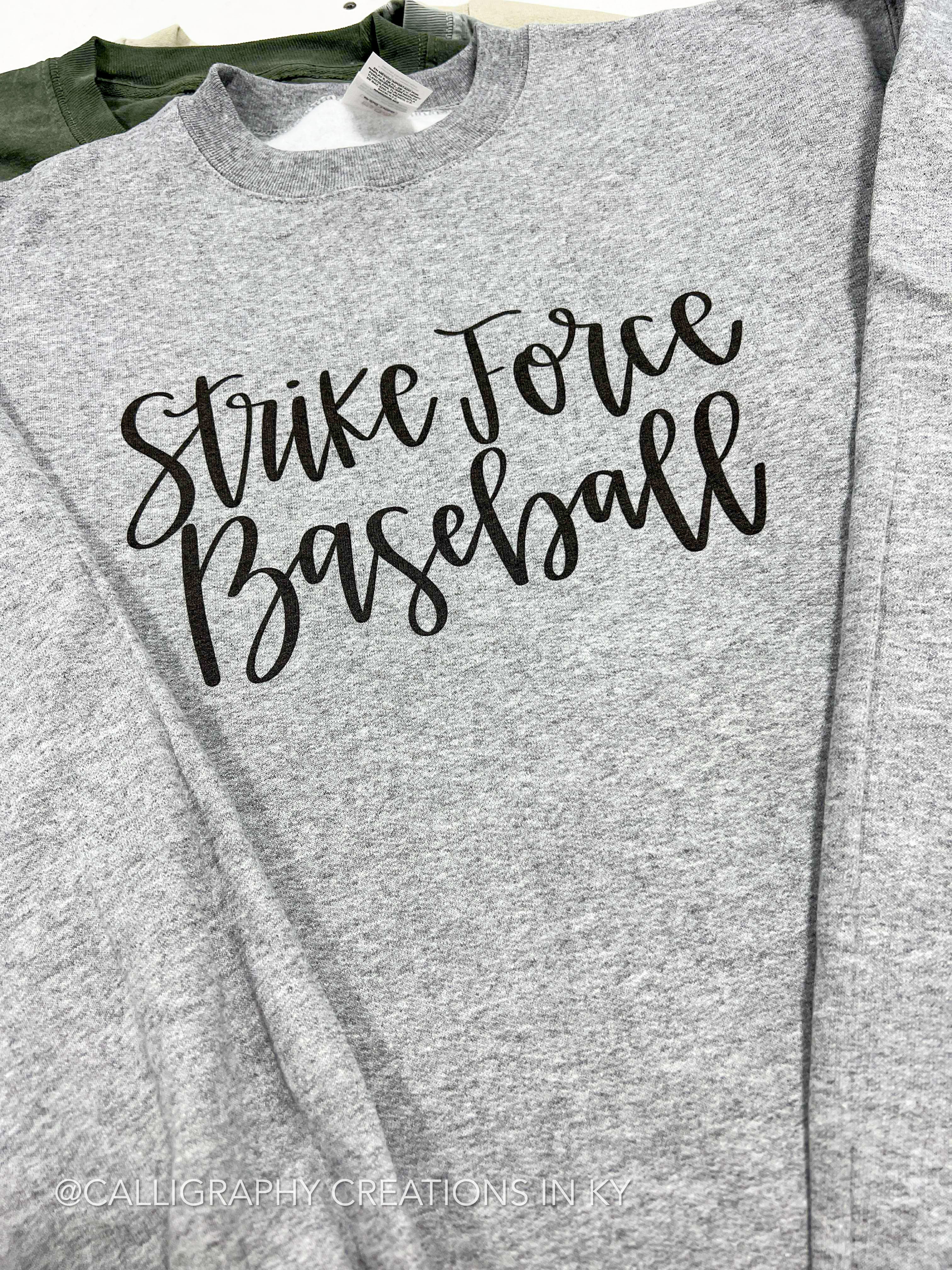 Hand Lettered Strike Force Crewneck