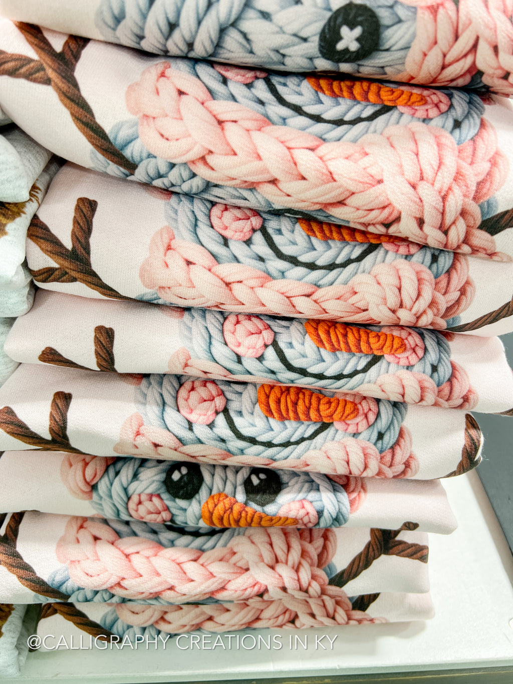 PREORDER | Faux Crochet Snowman Sweatshirt