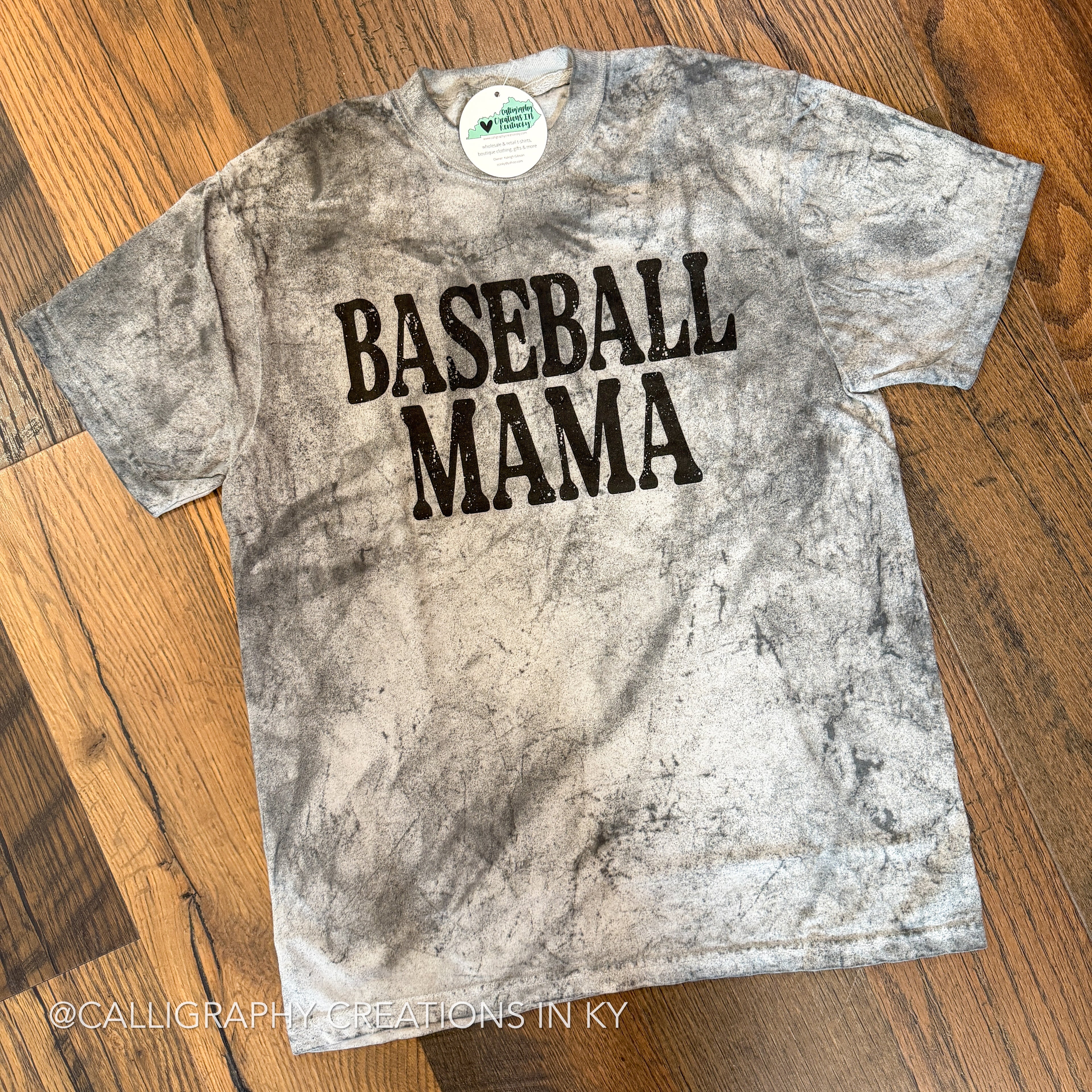 Colorblast Baseball Mama CC Tee