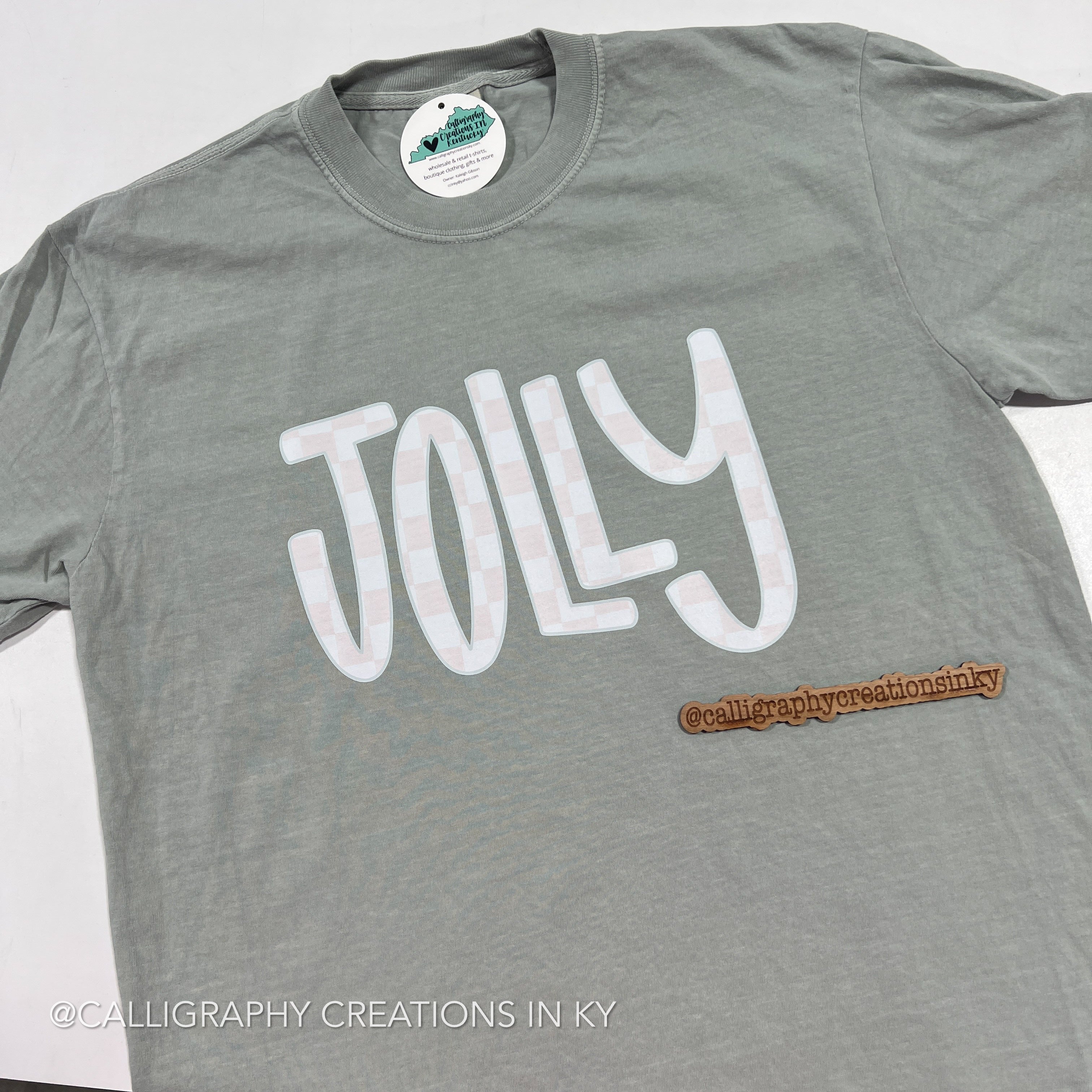 (LARGE) Checkered Jolly CC Tee *FINAL SALE*