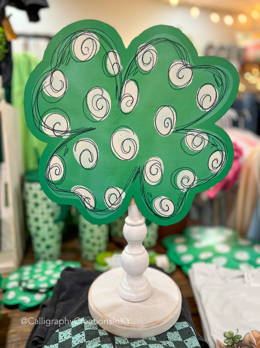 Polka Dot Clover Doodles By Rebekah Topper