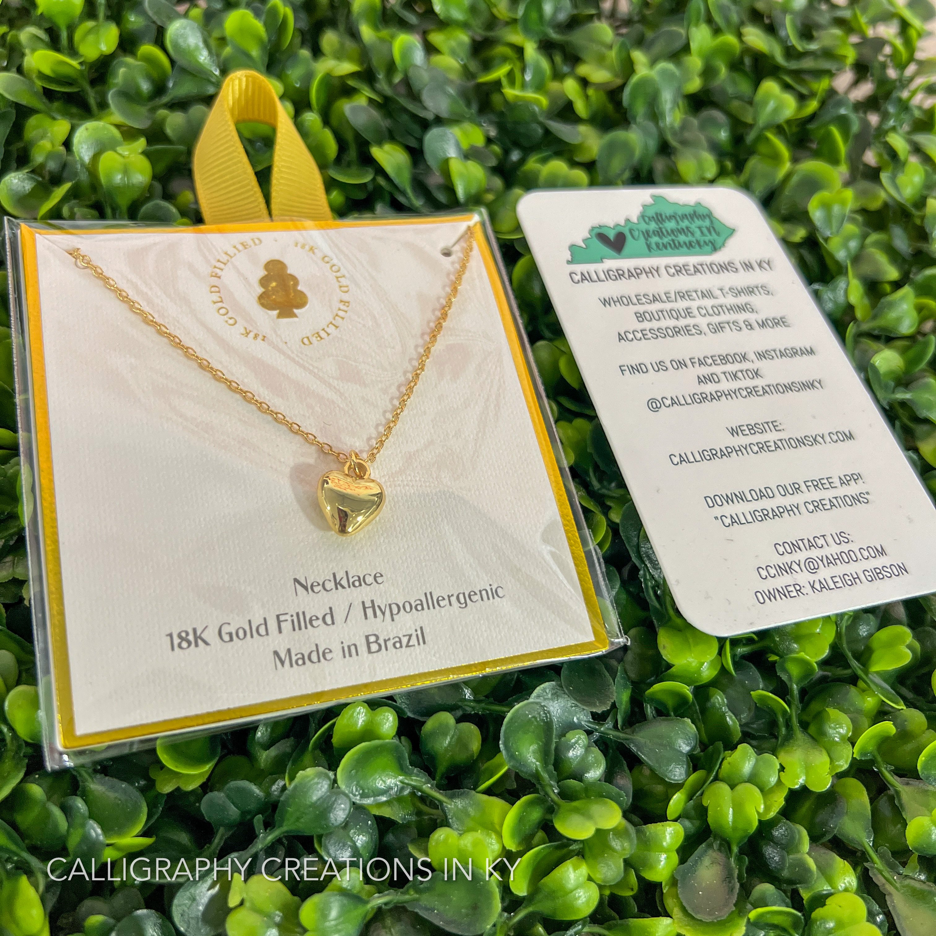 Tiny Gold Heart Necklace