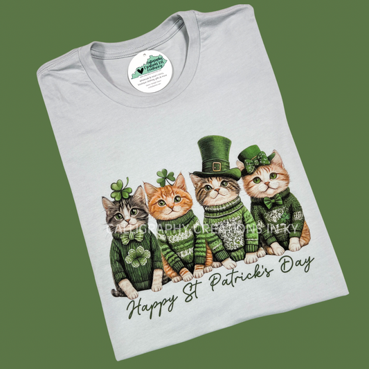 St. Patrick’s Day Cats Tee