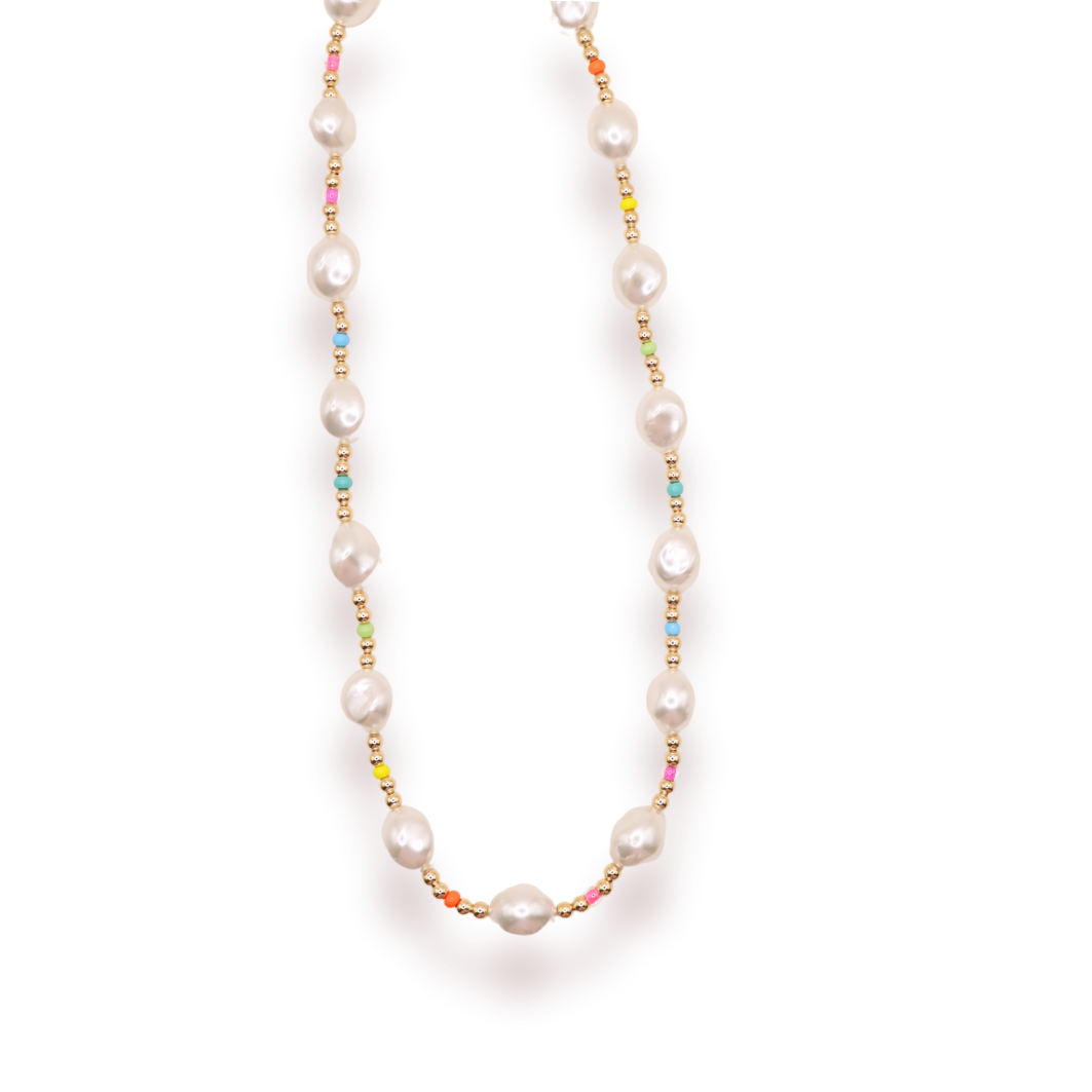 Sadie Rainbow Necklace: 18 inch | Beaded Blondes