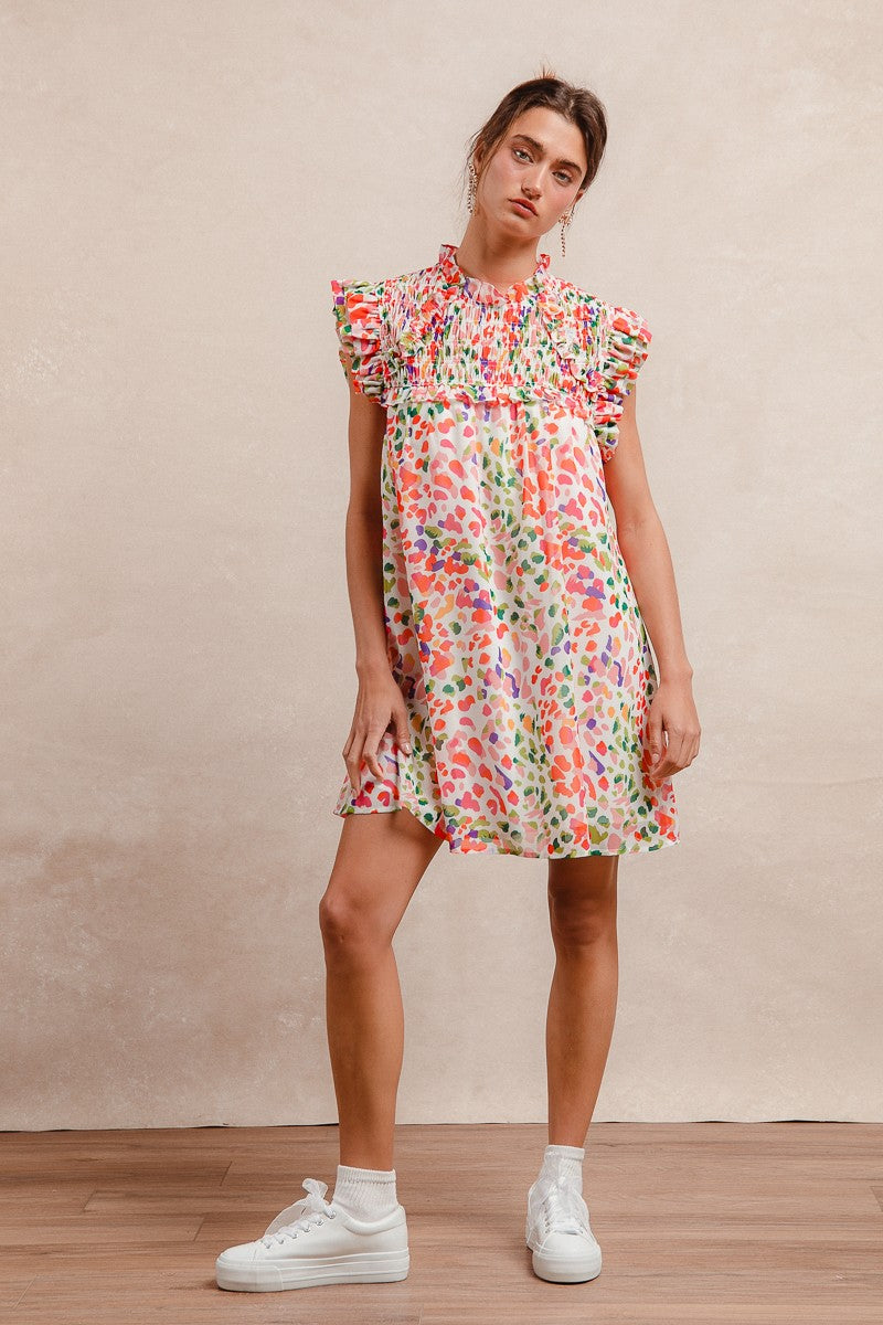 Fun Leopard Short Dress *FINAL SALE*