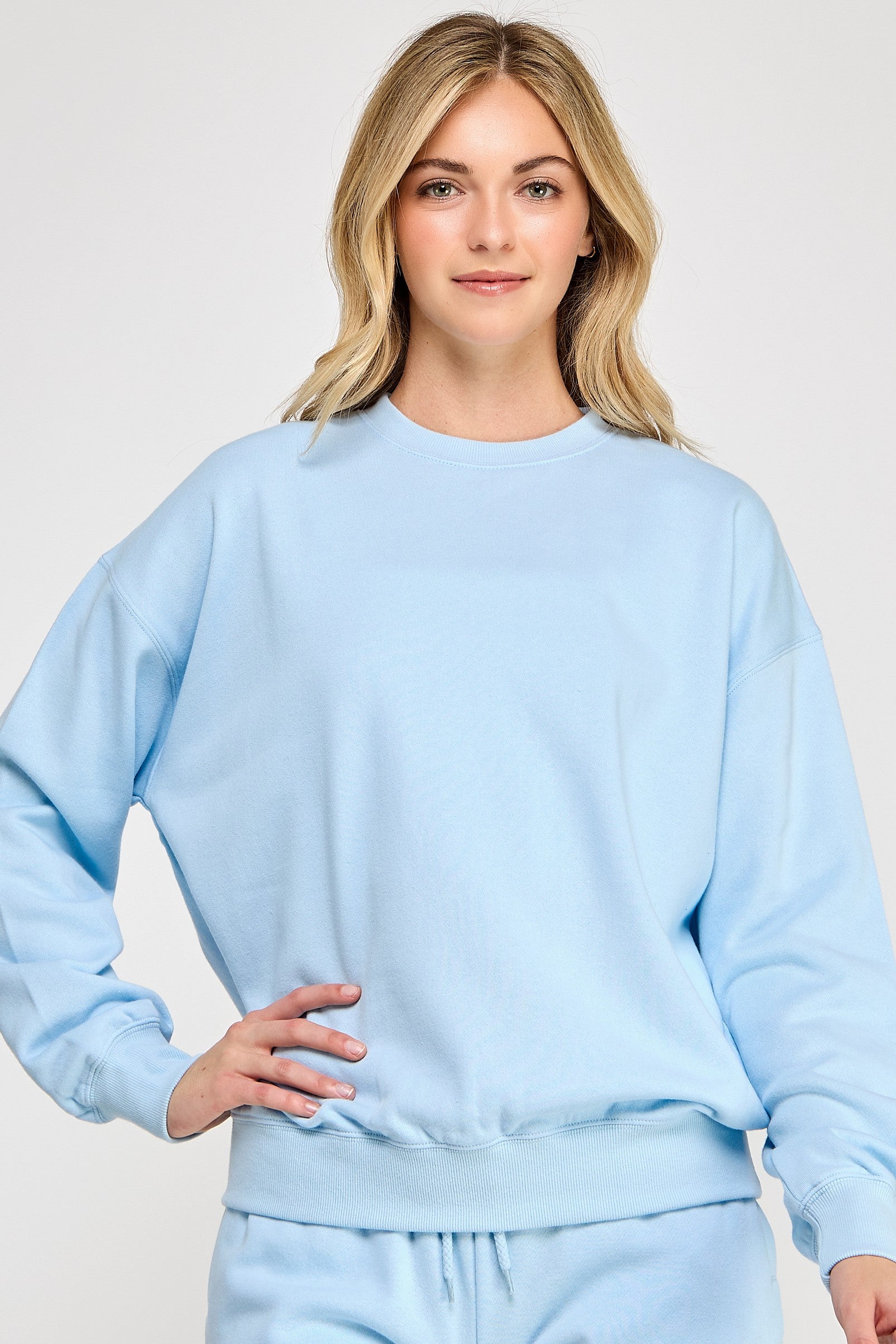 Light Blue Crewneck Sweatshirt
