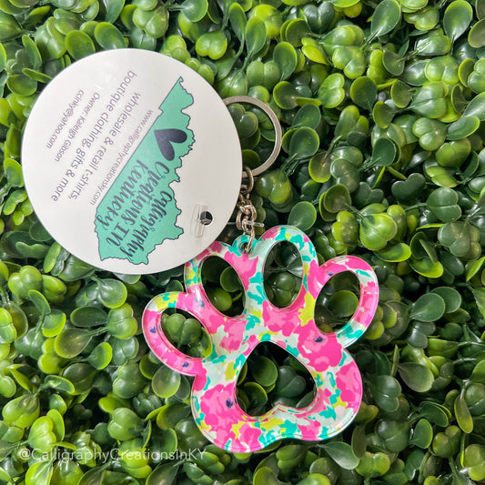 Floral | Paw Keychain