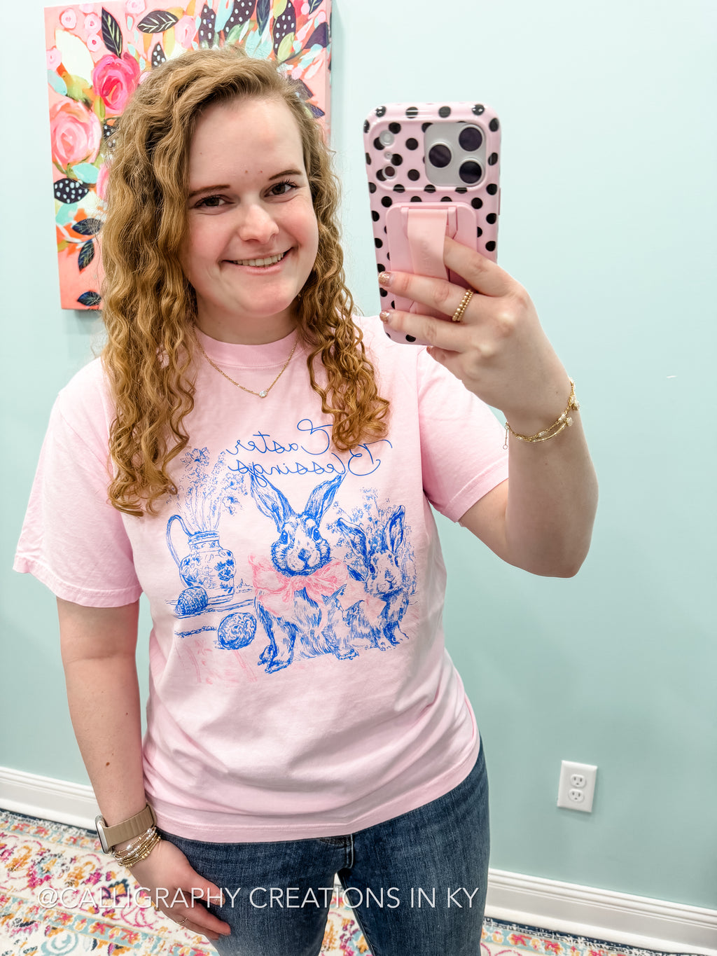 Pink Easter Blessings CC Tee
