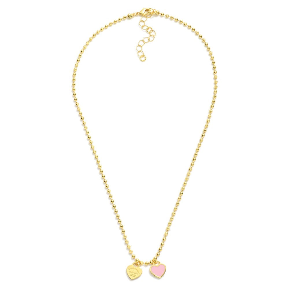 Ball Chain Heart Necklaces