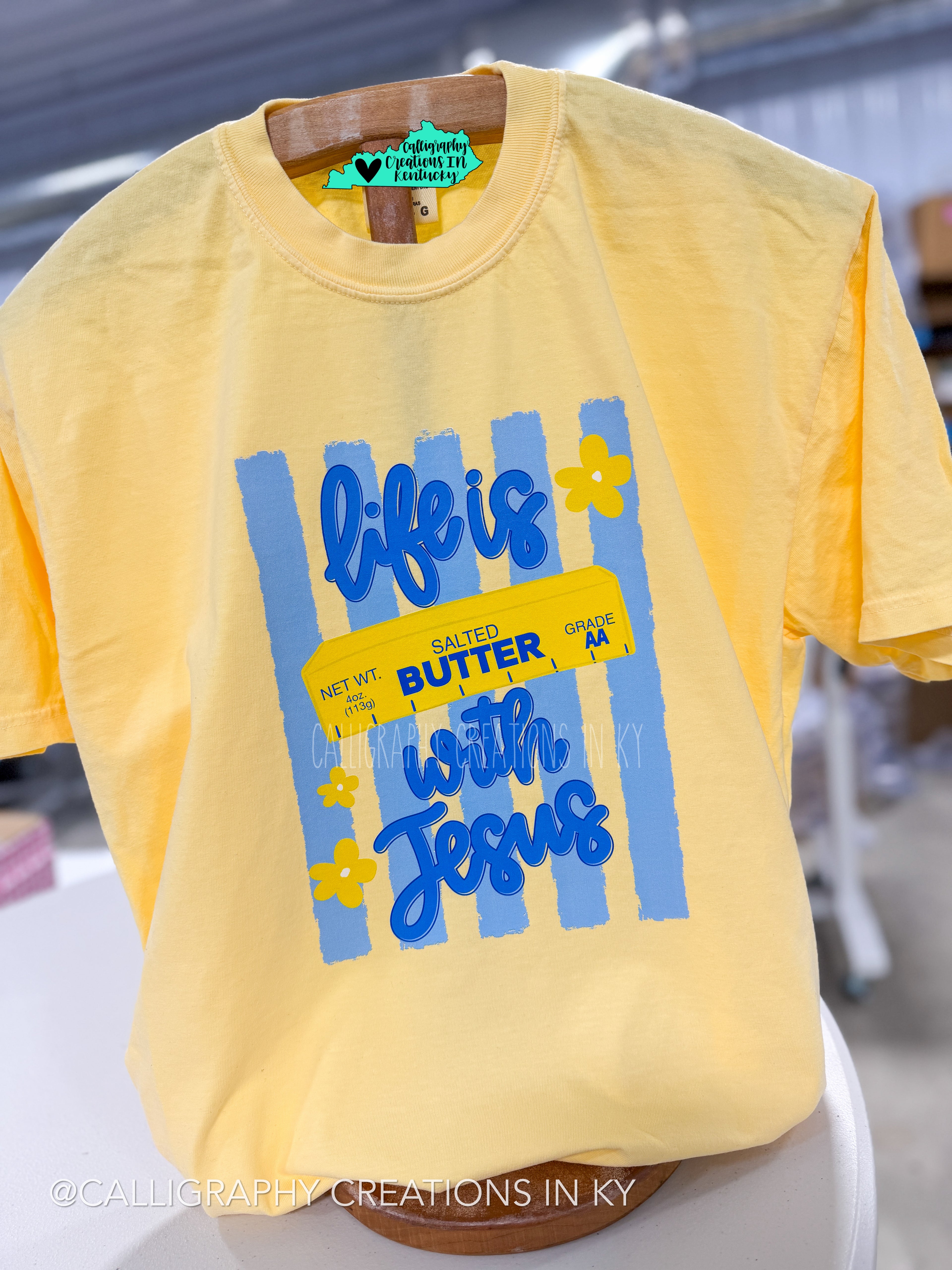 Life Is Butter With Jesus CC Tee