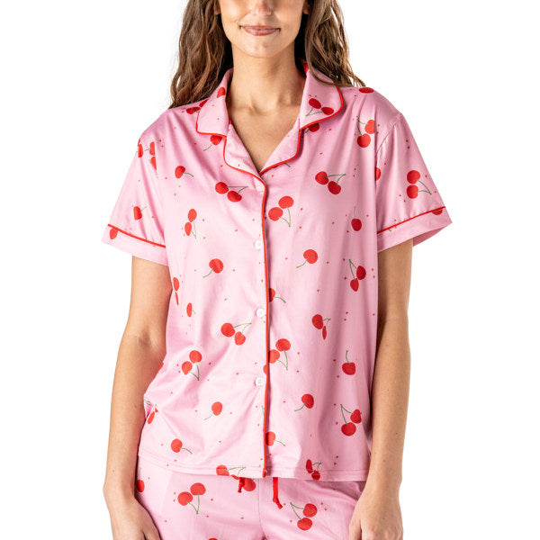 Cherry on Top Hello Mello Pajama Top