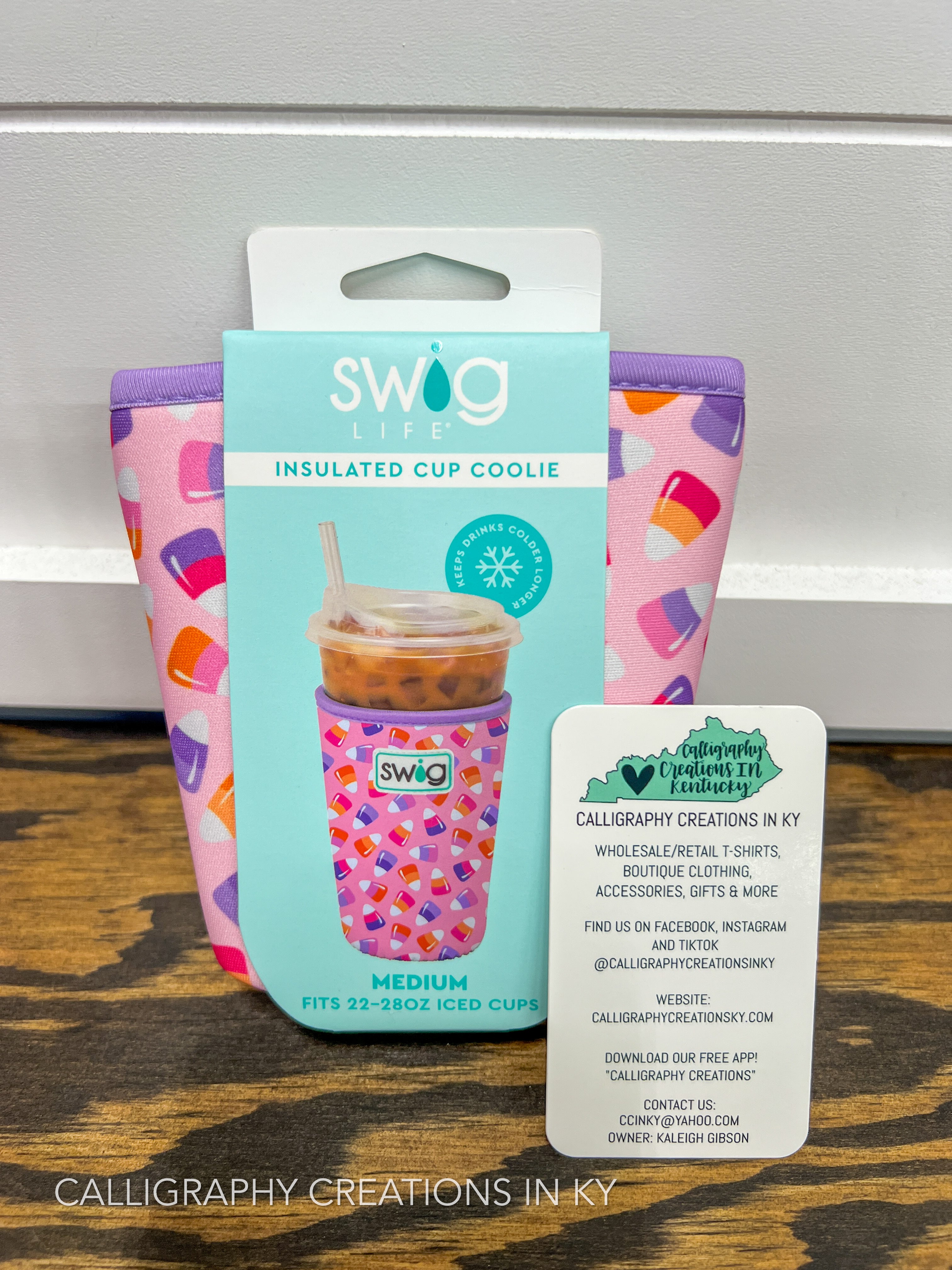 Candy Corn Medium Swig Iced Cup Coolie