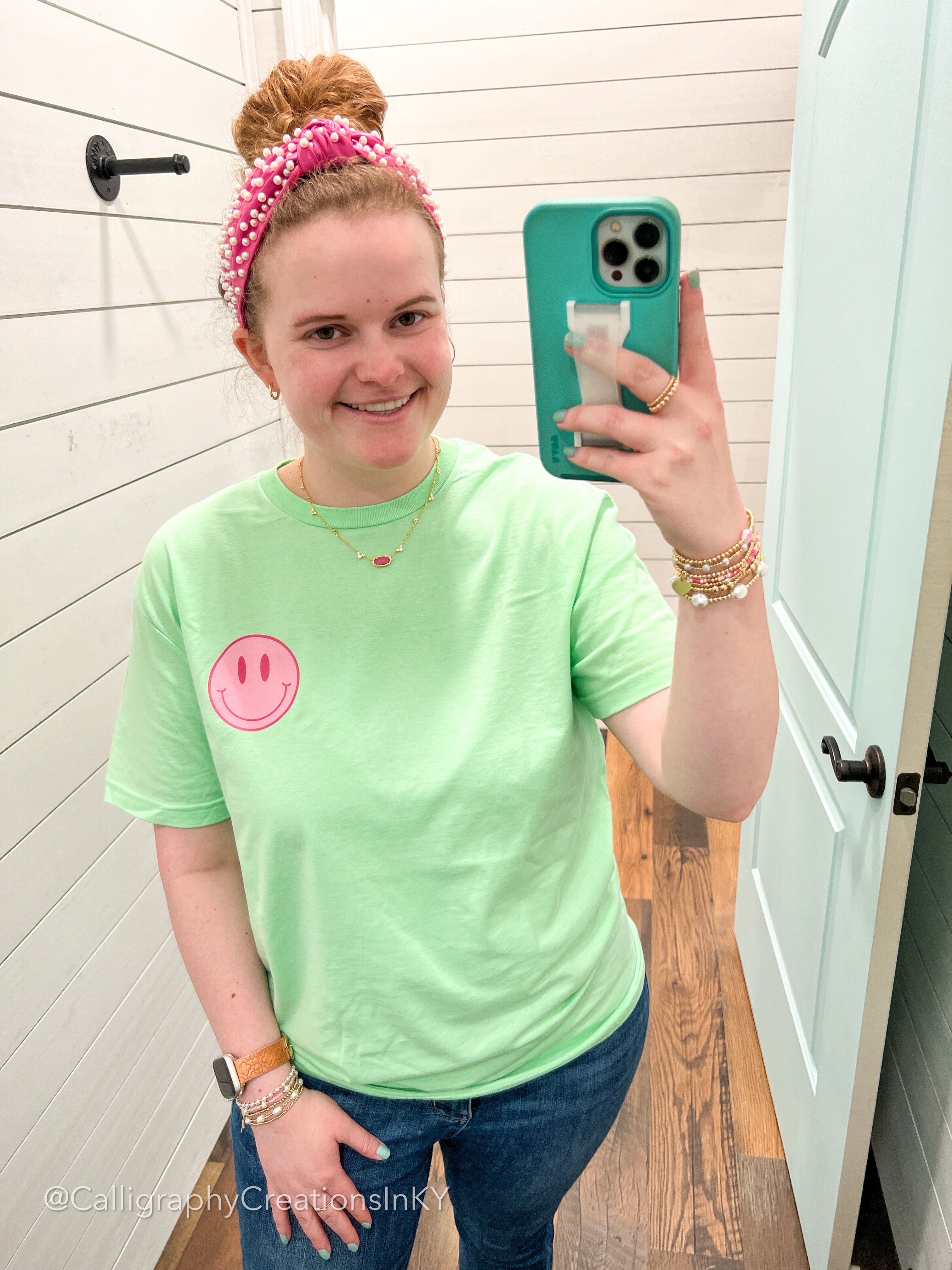 Mint Green - Happy Tee *FINAL SALE*