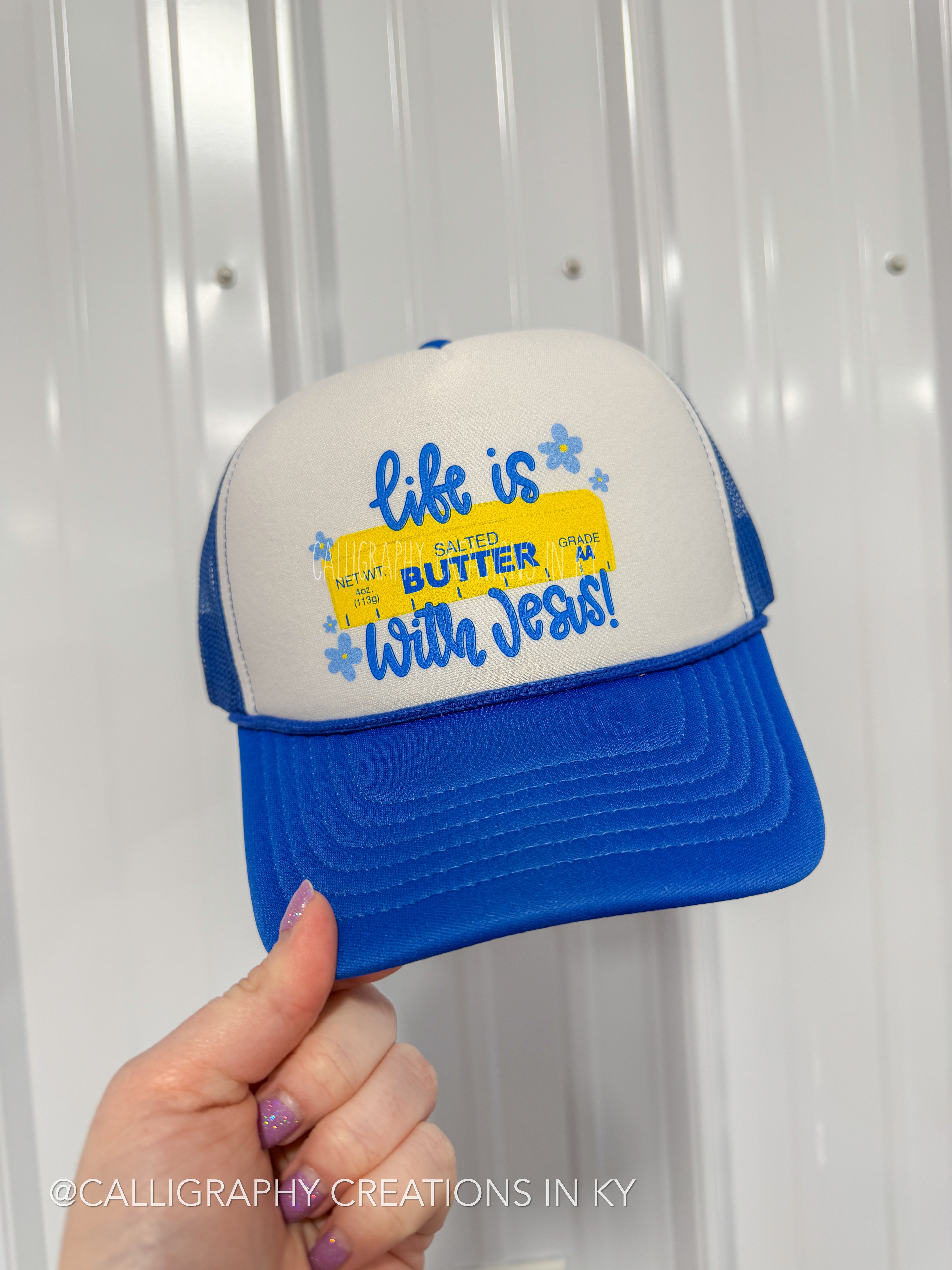 Life Is Butter With Jesus Trucker Hat