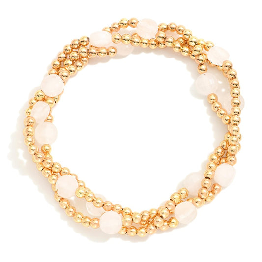 White | Adley Bracelet Set