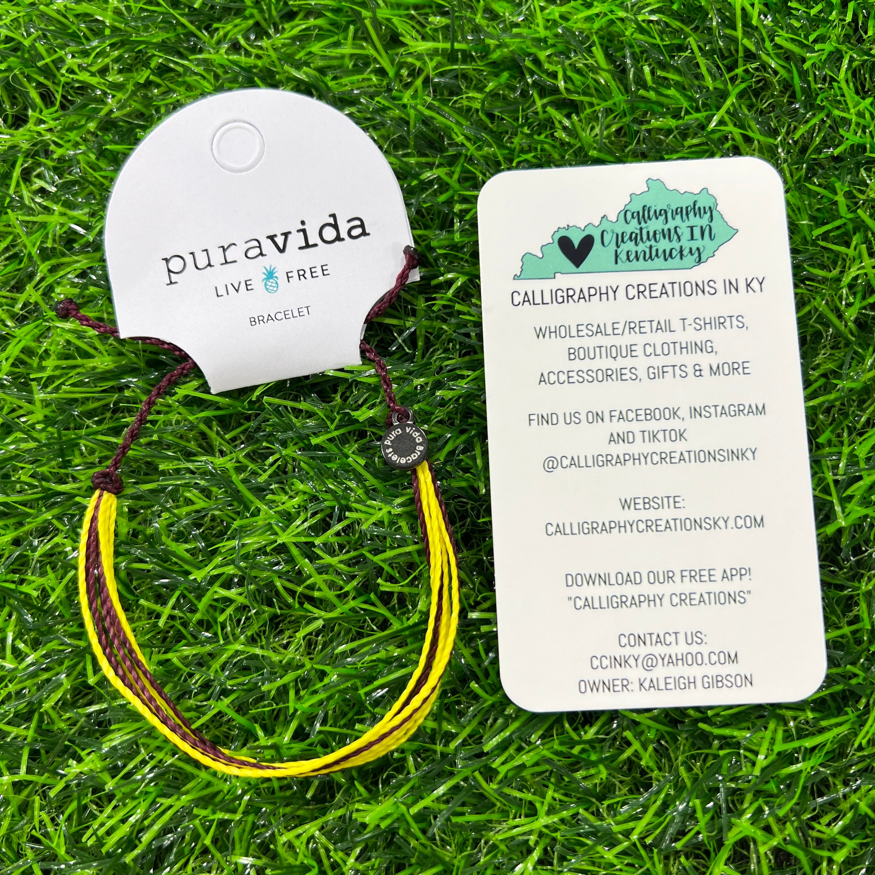 Burgundy & Gold | Custom Original Pura Vida Bracelet - FINAL SALE