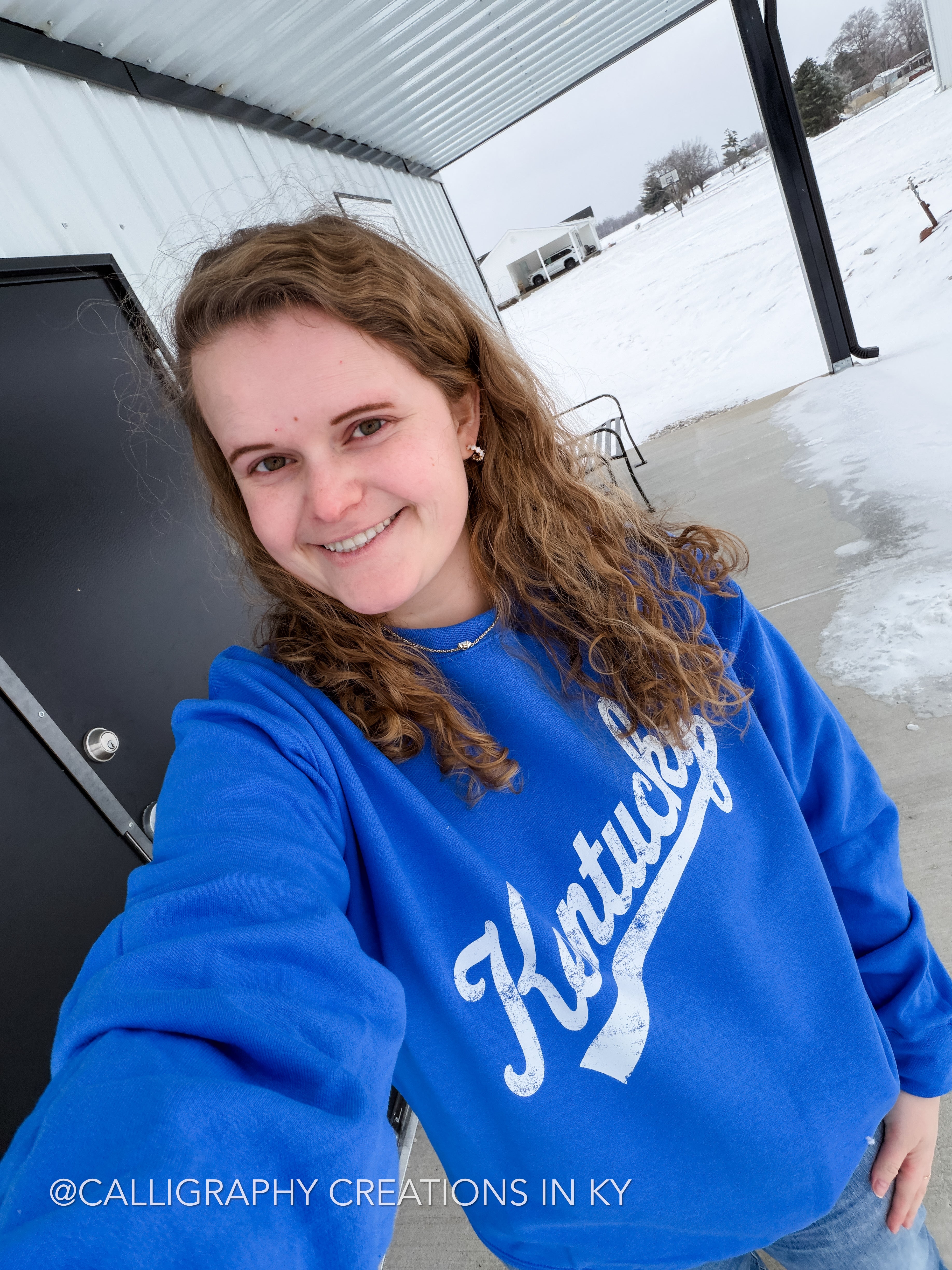 Snowy Special! ❄️ Slanted Kentucky Sweatshirt {Made To Order}
